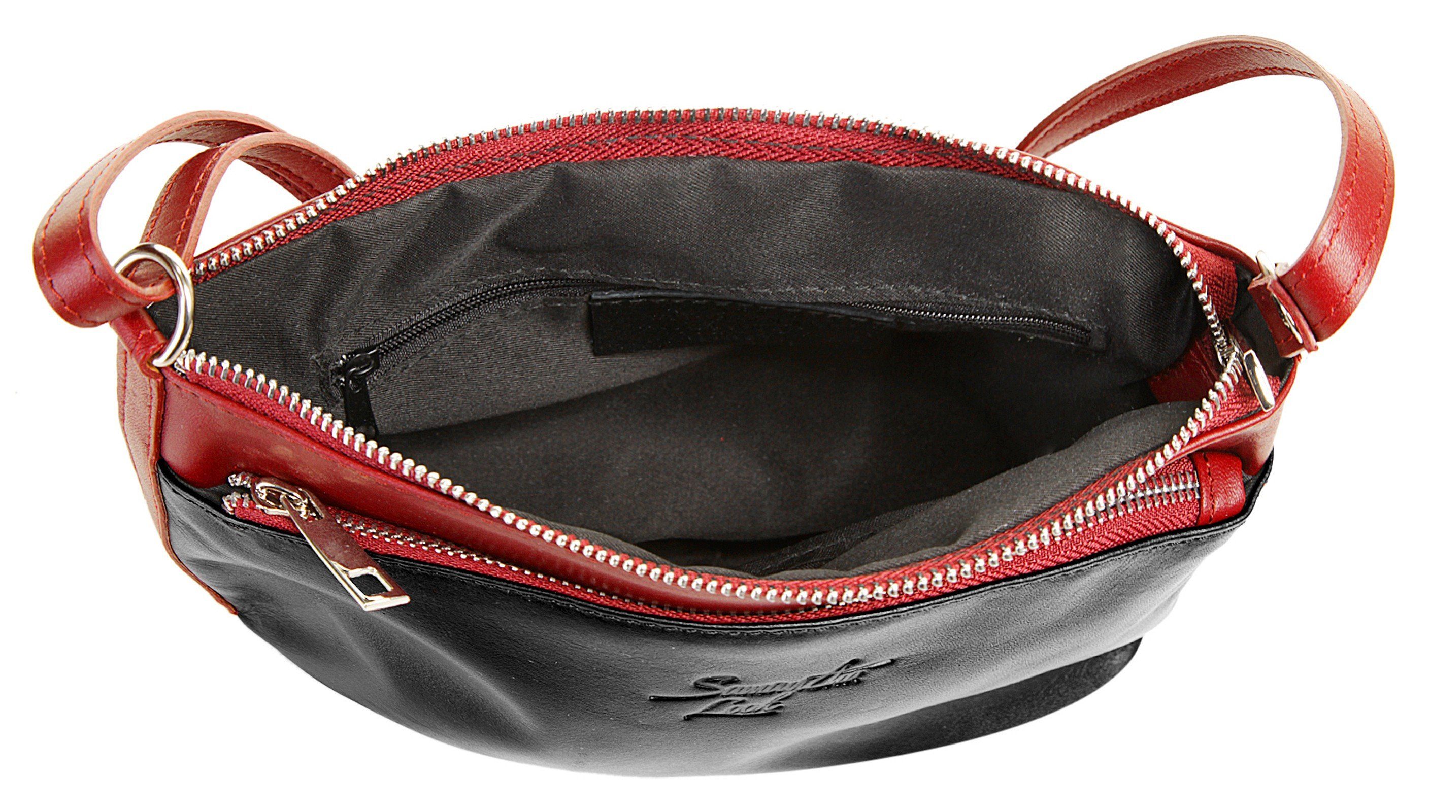 Samantha Look Schoudertas echt leer, made in italy