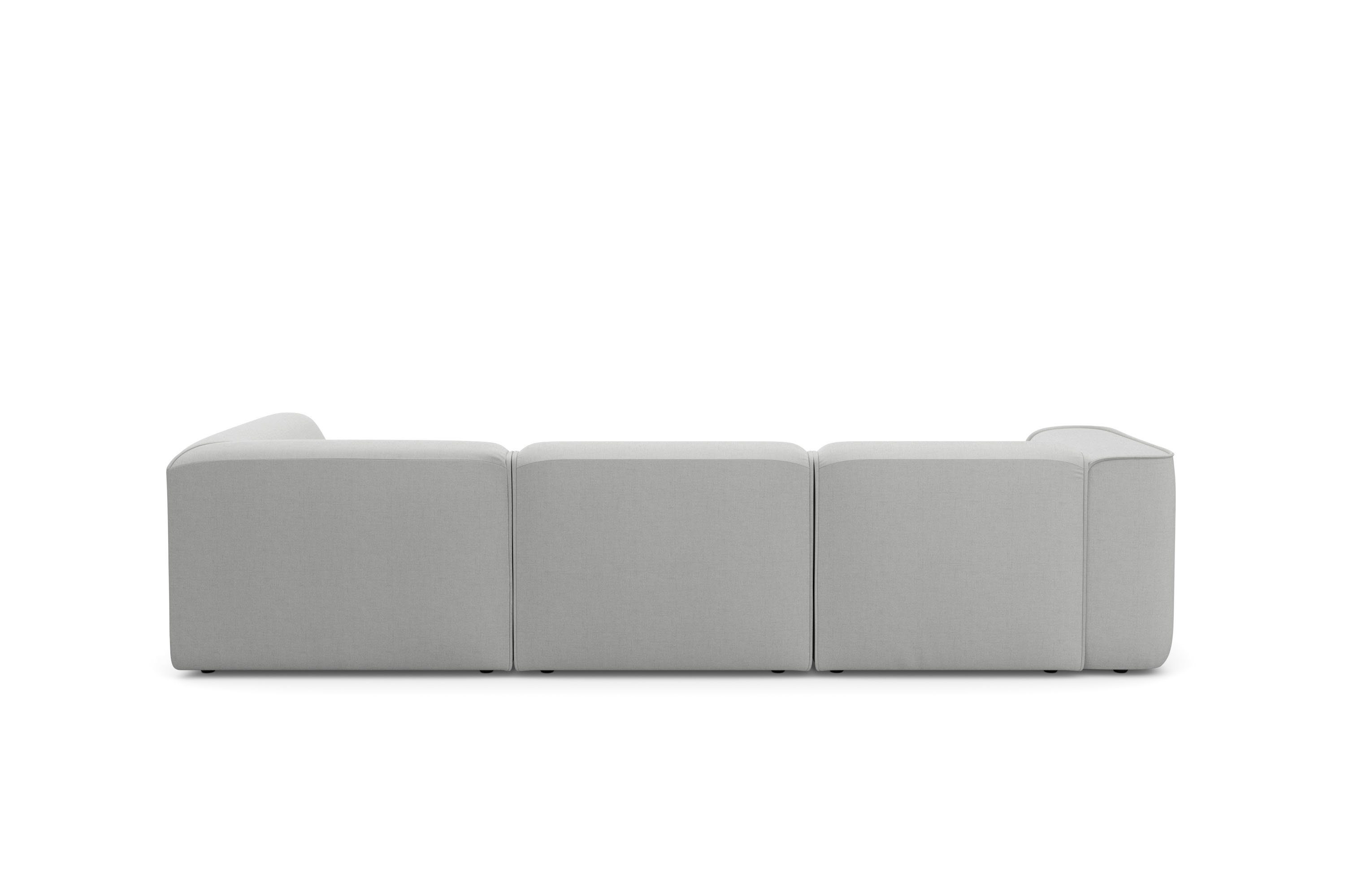 RAUM.ID Hoekbank Merid L-vorm, altijd uitbreidbaar met modules, B/D/H: 295/162/70 cm