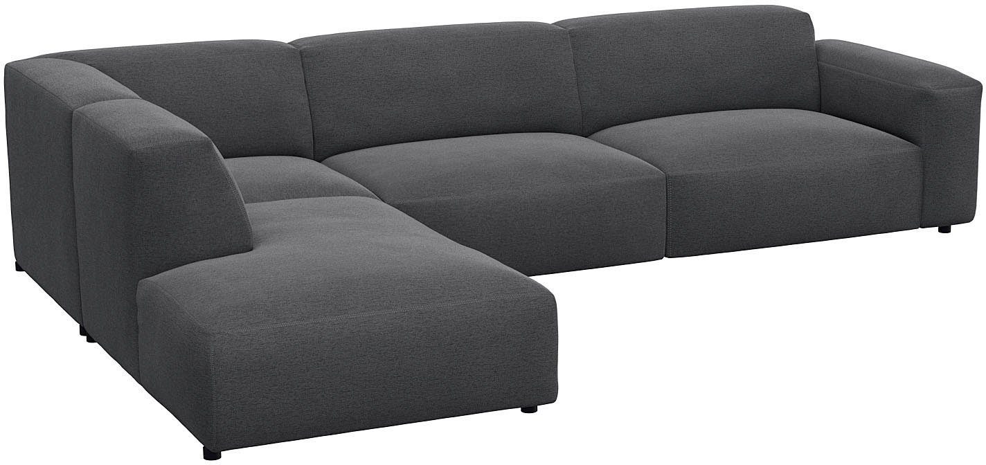 FLEXLUX Hoekbank Lucera, super comfortabel door hoogwaardige zitconstructie met koudschuim