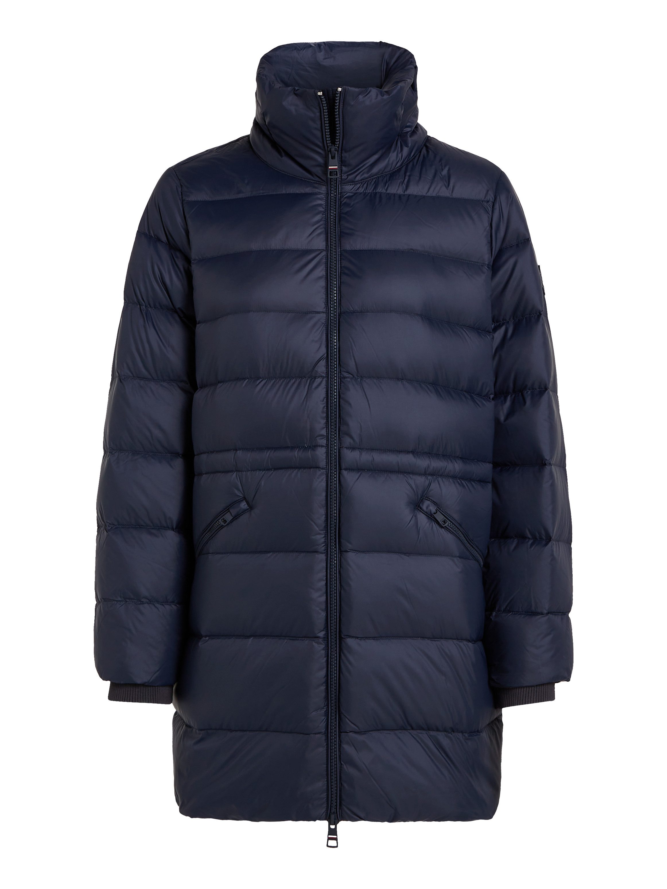 Tommy Hilfiger Lange jas met gestempeld logo