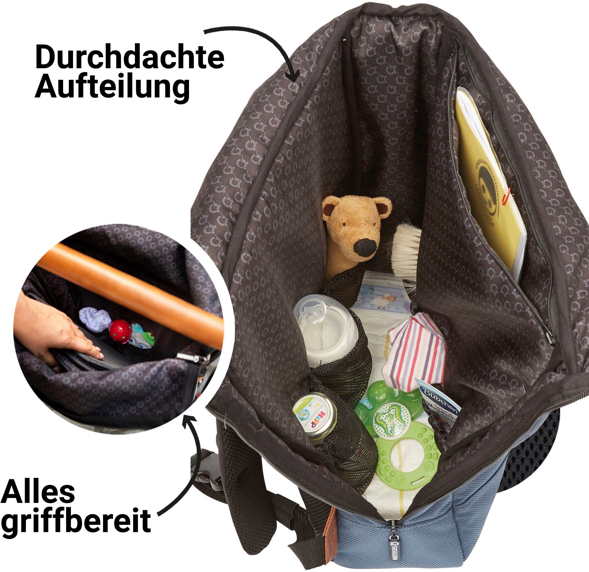 Gesslein Luierrugzak N°6, middenblauw