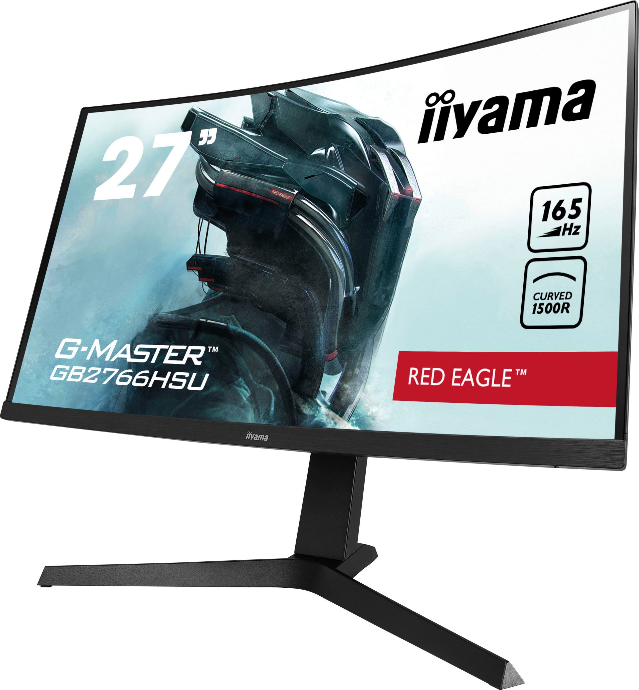 Iiyama Curved-gaming-monitor G-MASTER GB2766HSU-B1, 68,5 cm / 27", Full HD