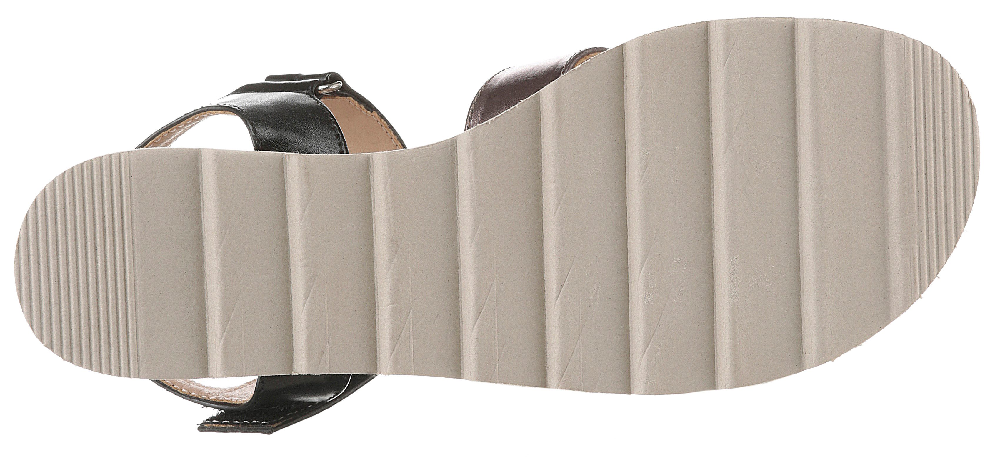 Aniston SHOES Sleehaksandaaltjes , sandaal, zomerschoen, klittenbandschoen, metallic-look - nieuwe collectie