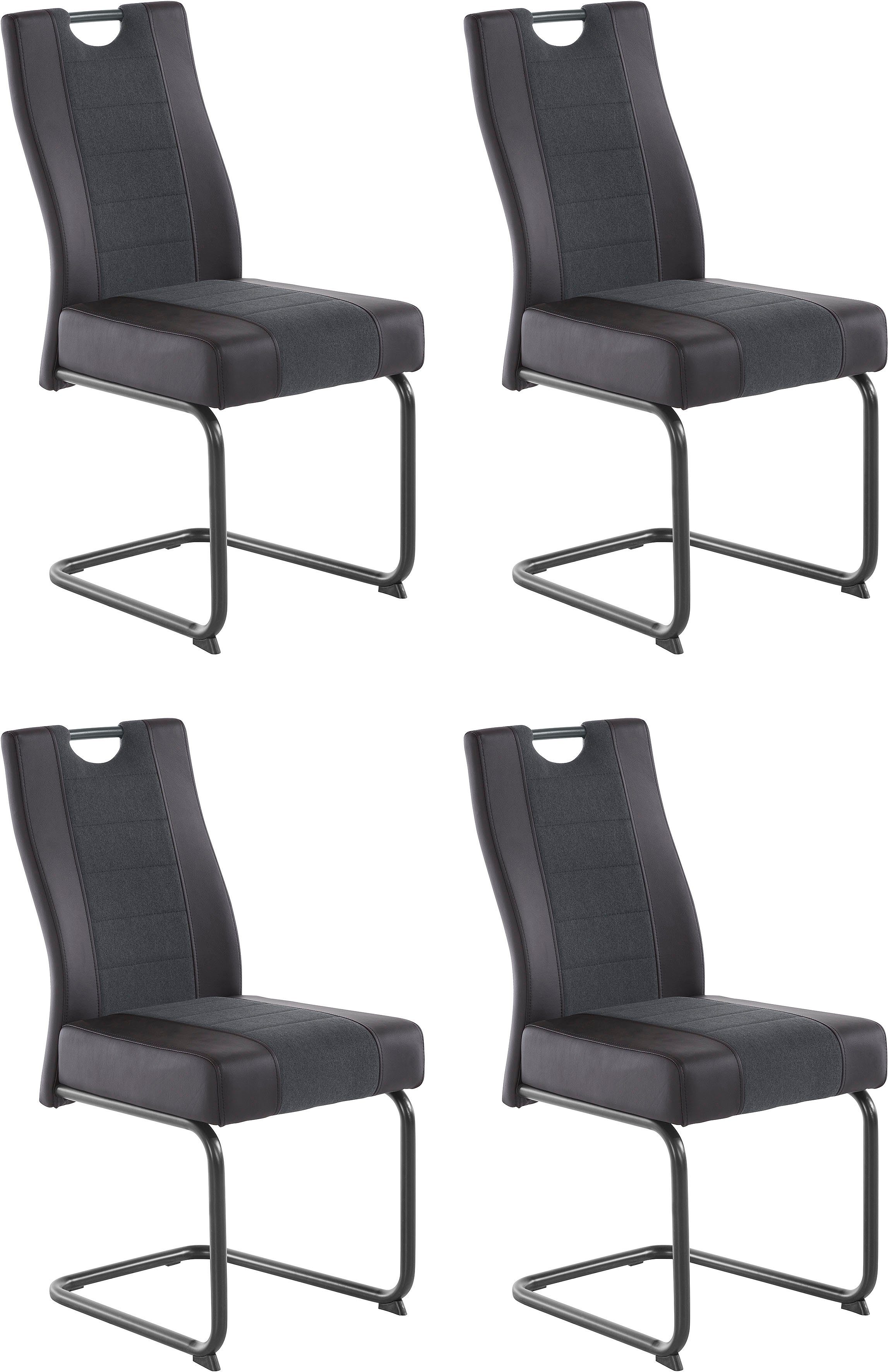 HELA Eetkamerstoel Erika S 2 of 4 stuks, comfortabele bekleding met binnenvering, sledestoel (set)