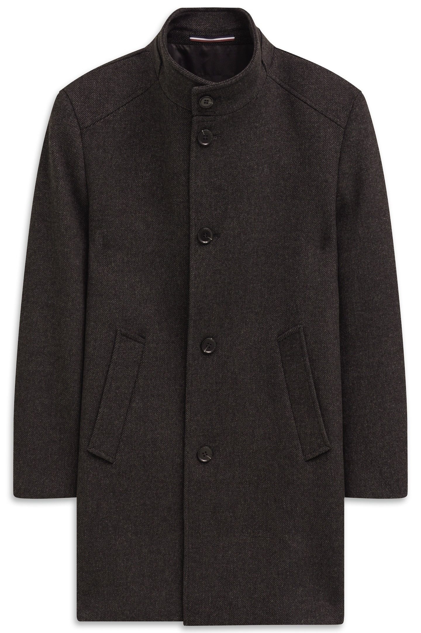 Bugatti Korte jas Flexcity Stretch Modern Fit van een wolmix