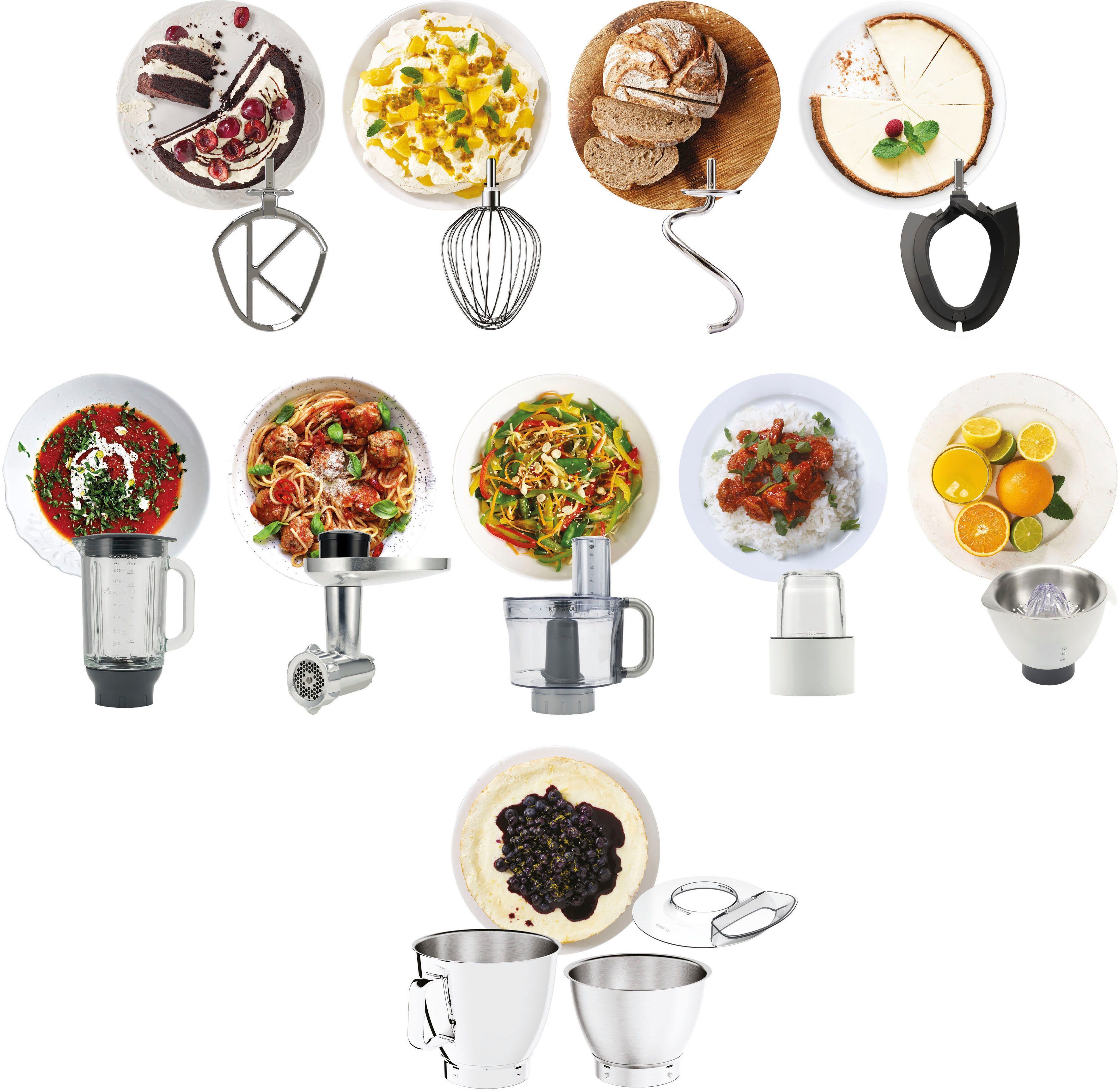 KENWOOD Keukenmachine Titanium Chef Baker XL KVL85.704SI