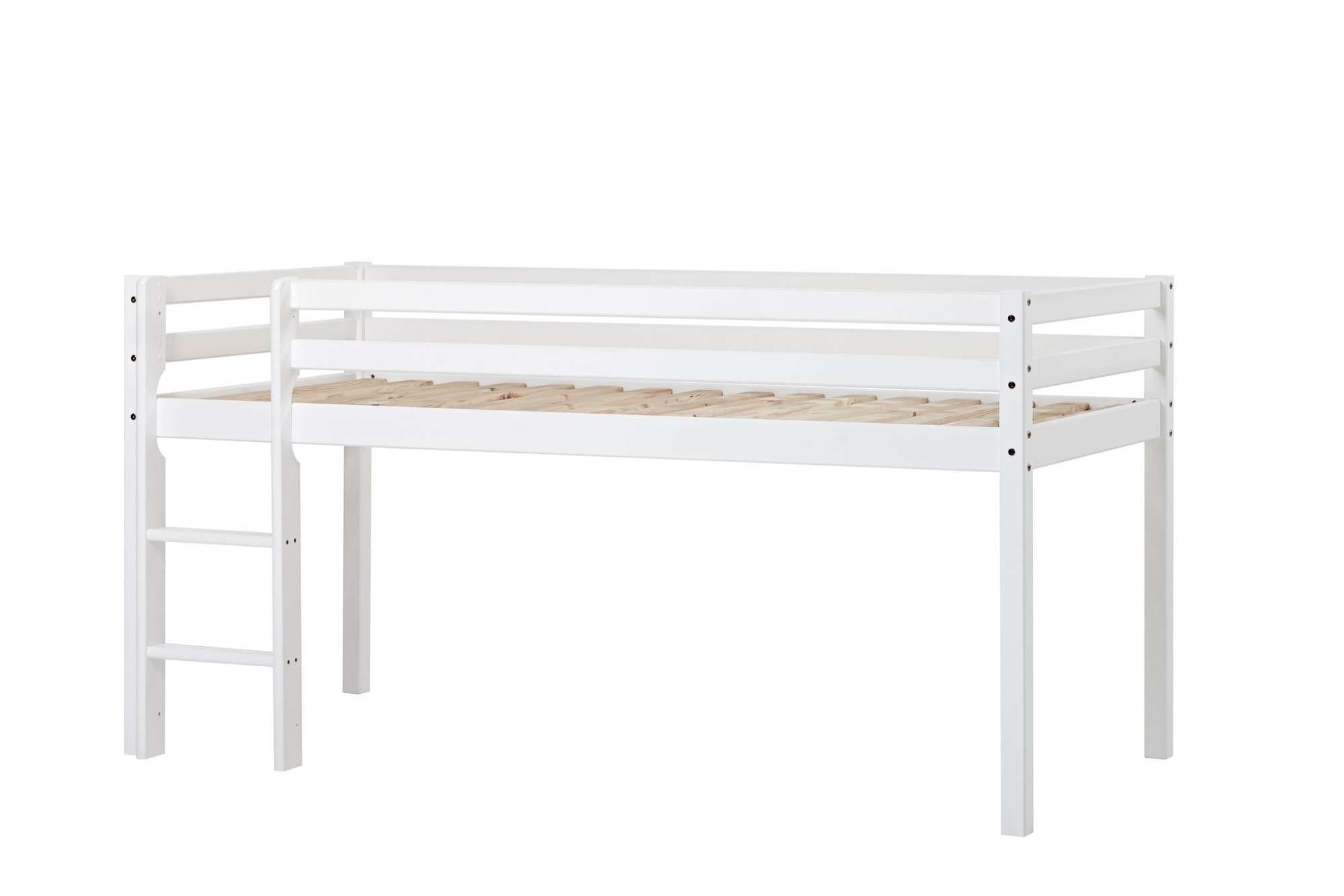 Hoppekids Hoogslaper ECO Dream, kinderbed, speelbed, halfhoog bed van massief hout