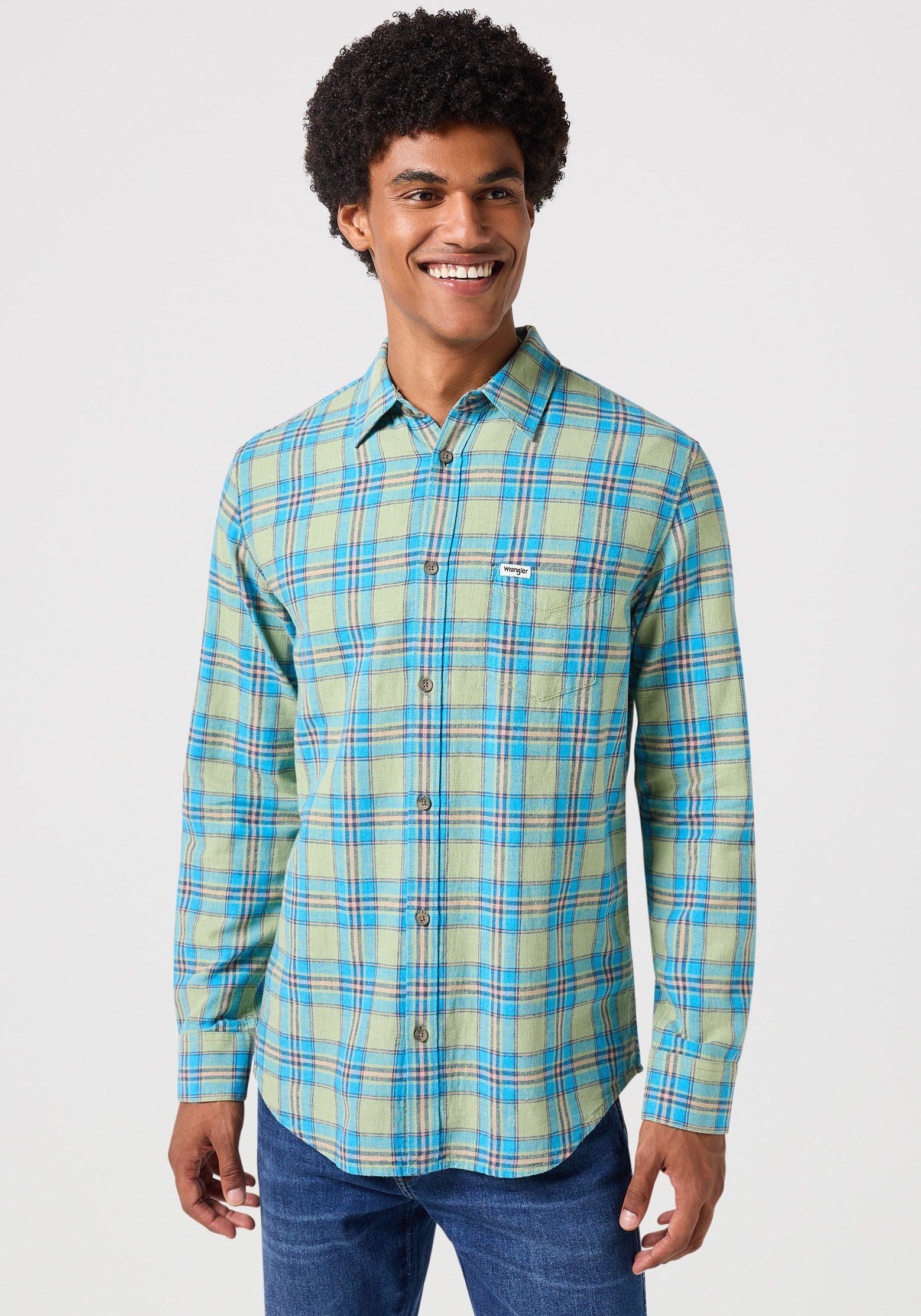 Wrangler Overhemd met lange mouwen