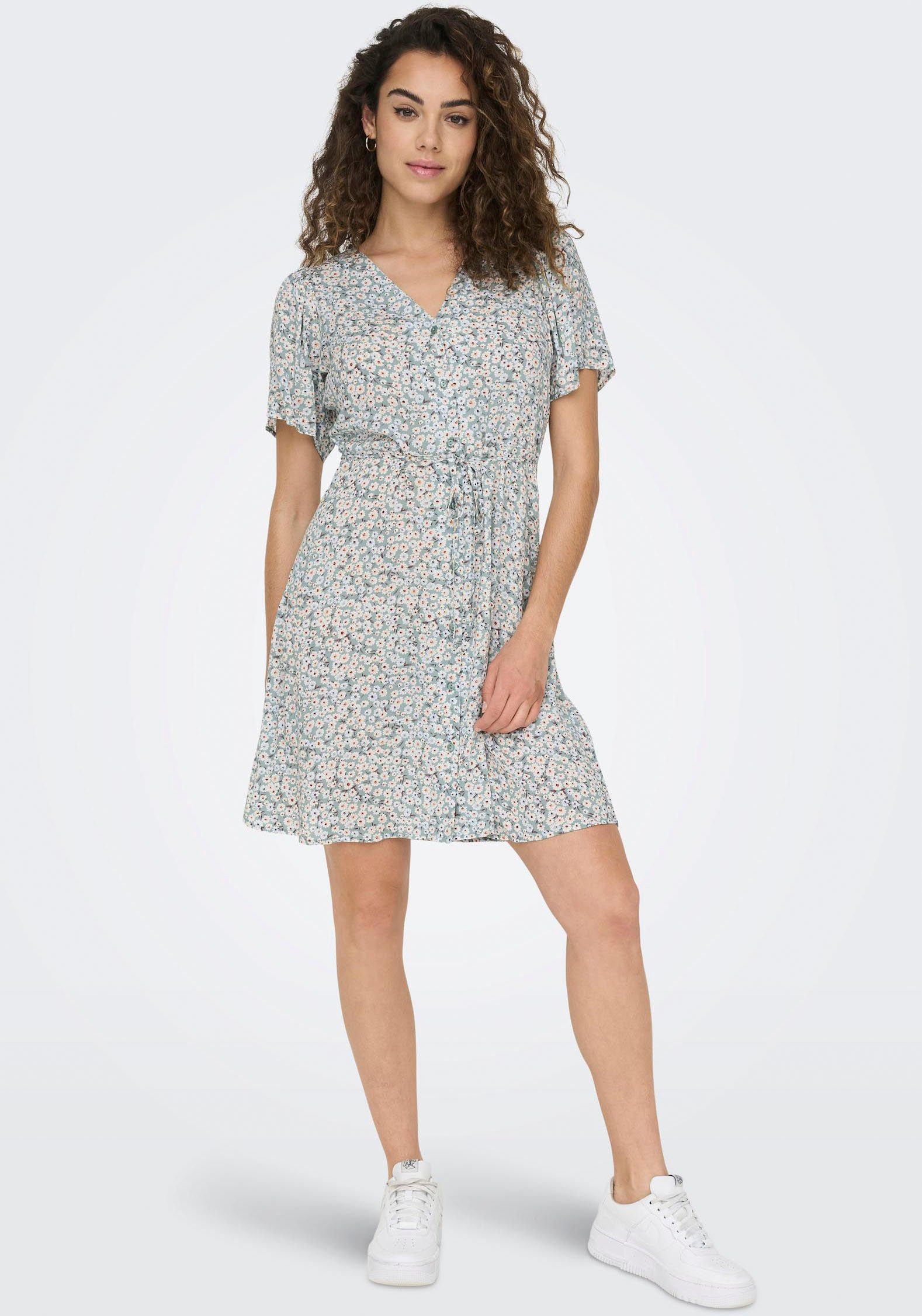 Only Mini-jurk ONLEVIDA S/S SHORT DRESS WVN NOOS