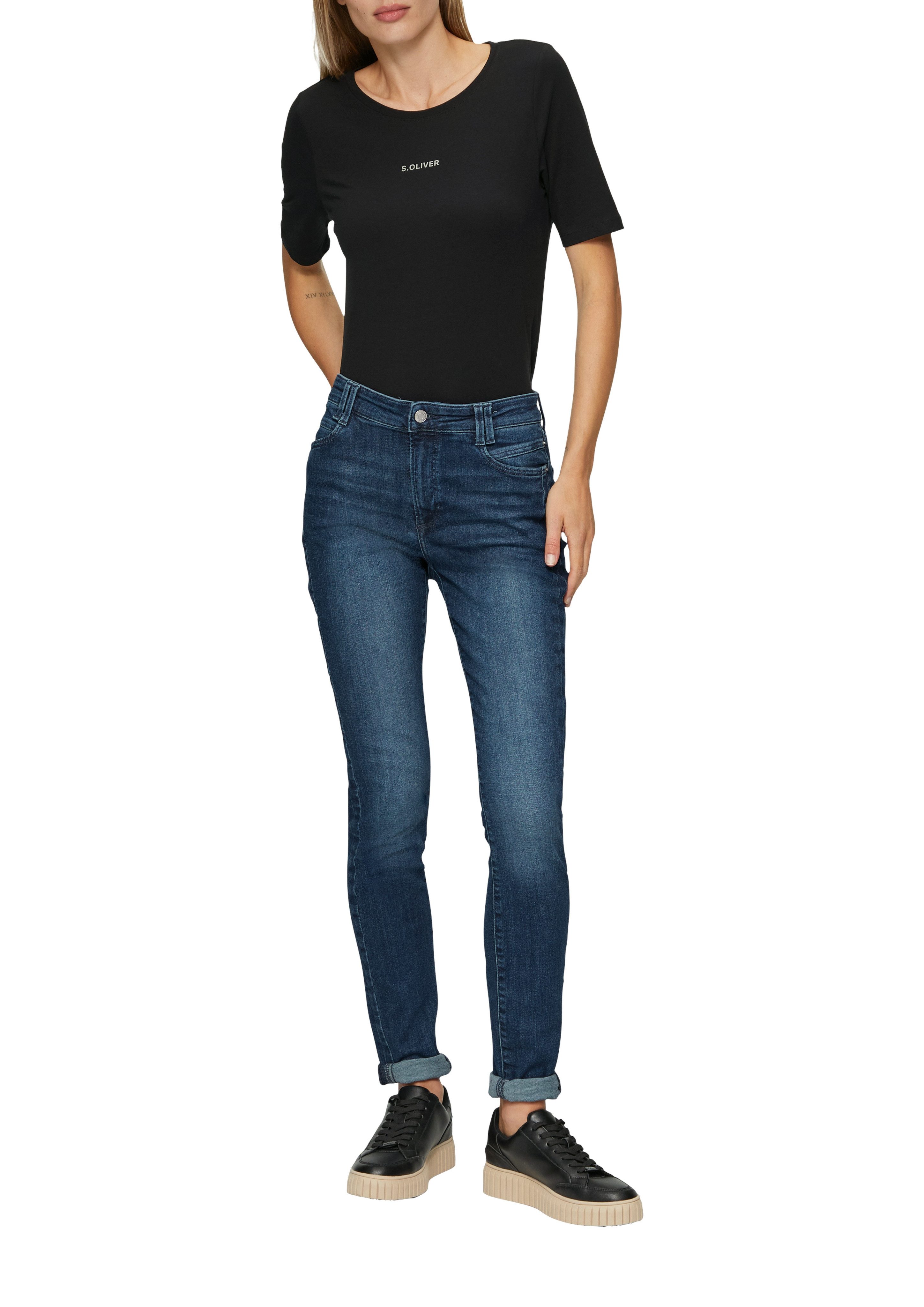 s.Oliver Skinny fit jeans Izabell skinny, met sterke wassing