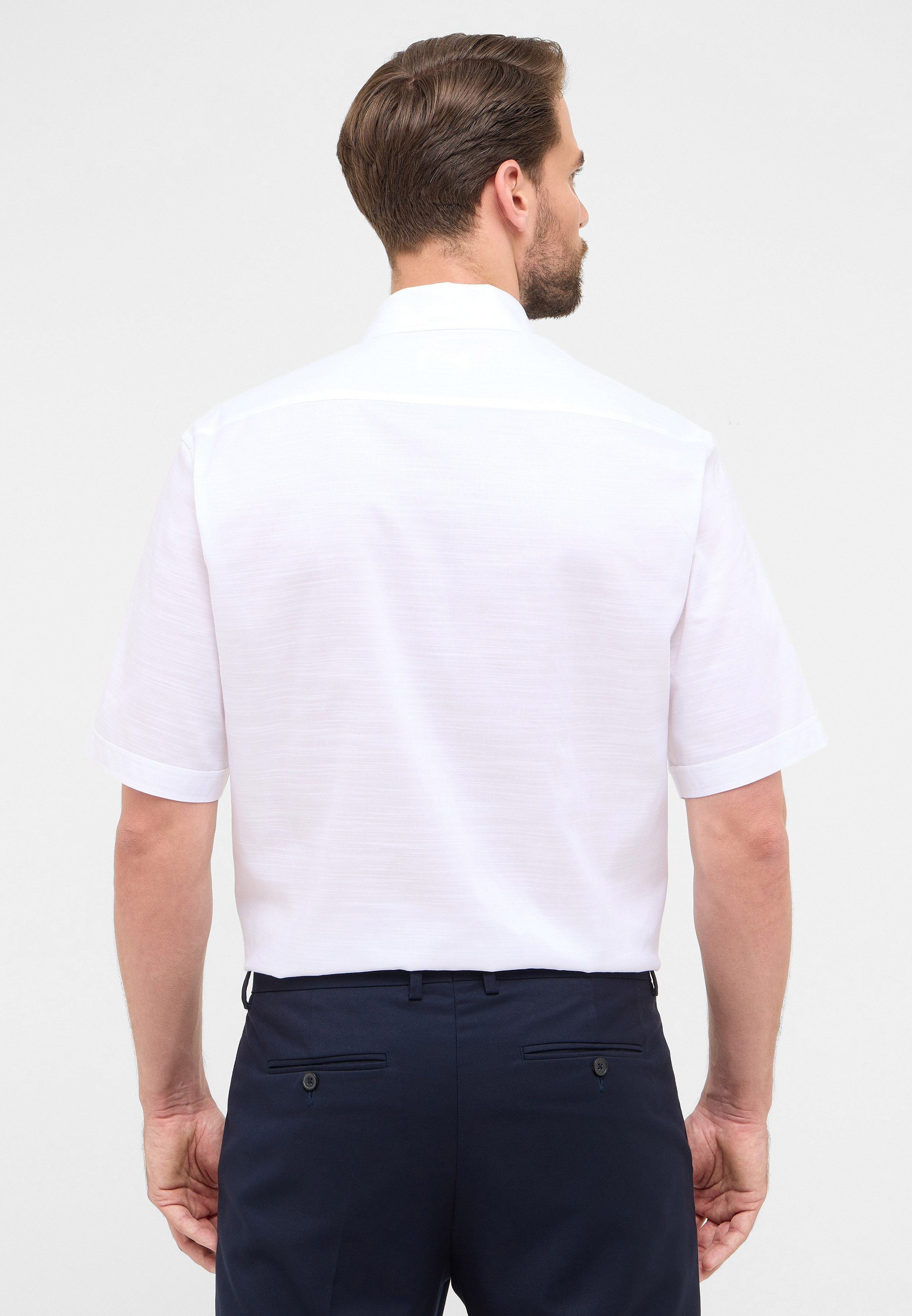 Eterna Overhemd met korte mouwen Comfort fit EASY IRON (gemakkelijk te strijken)