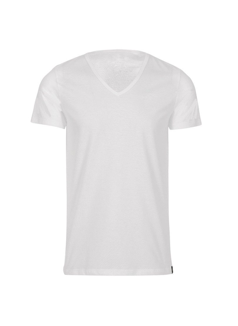 Trigema T-shirt TRIGEMA V-hals (1-delig)