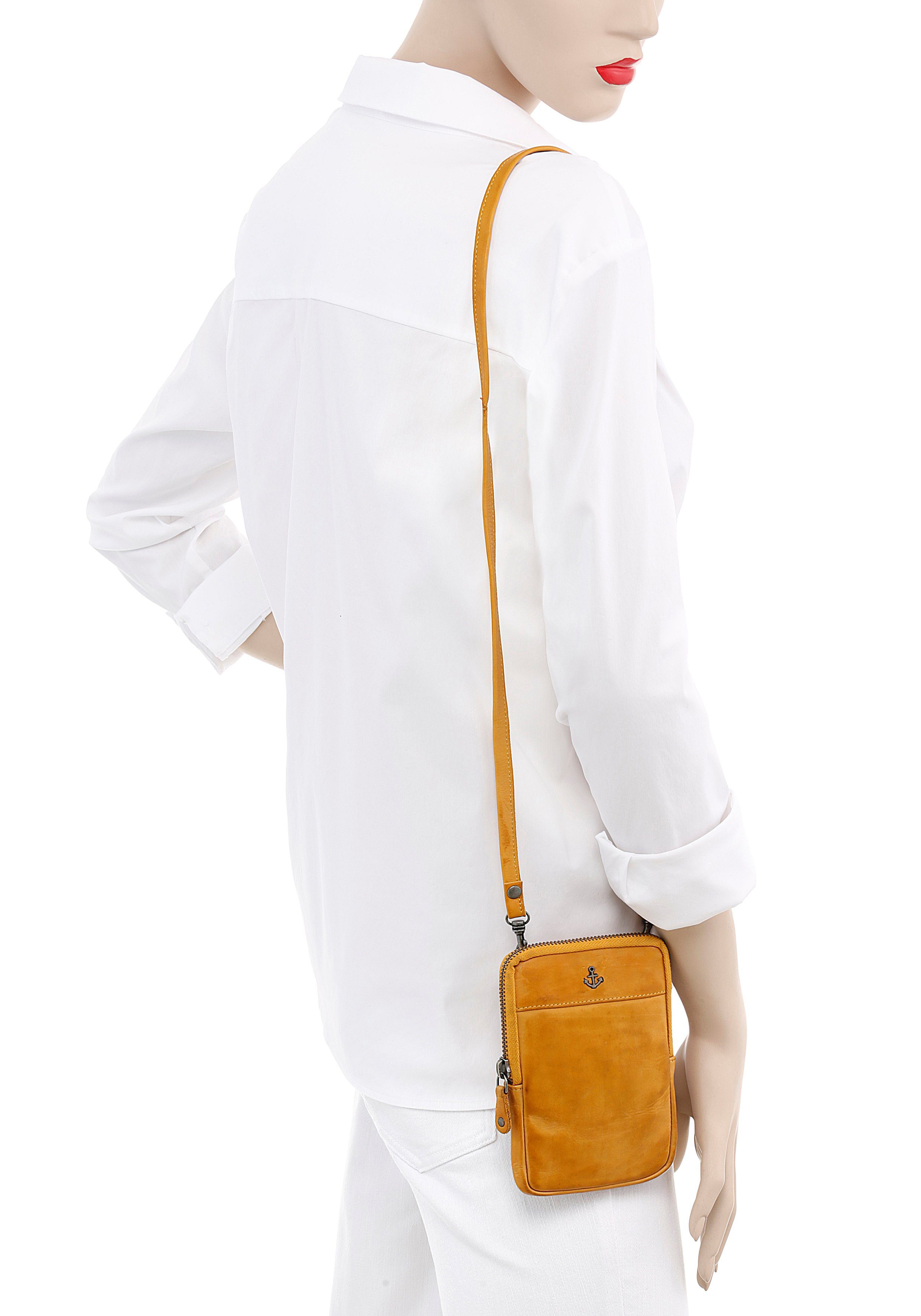 HARBOUR 2nd Mini-bag BENITA van stevig leer met kenmerkende merk-anker-label