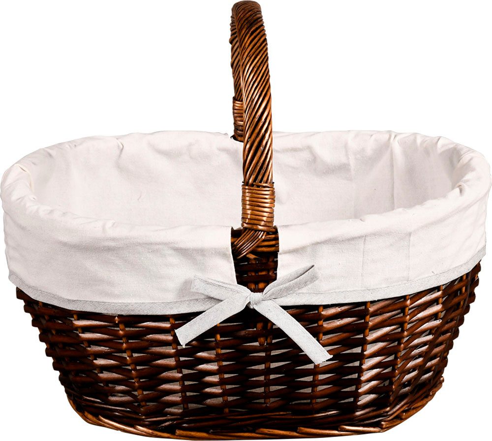 KESPER for kitchen & home Boodschappenmand Wilgenweving met textielvoering (1-delig)