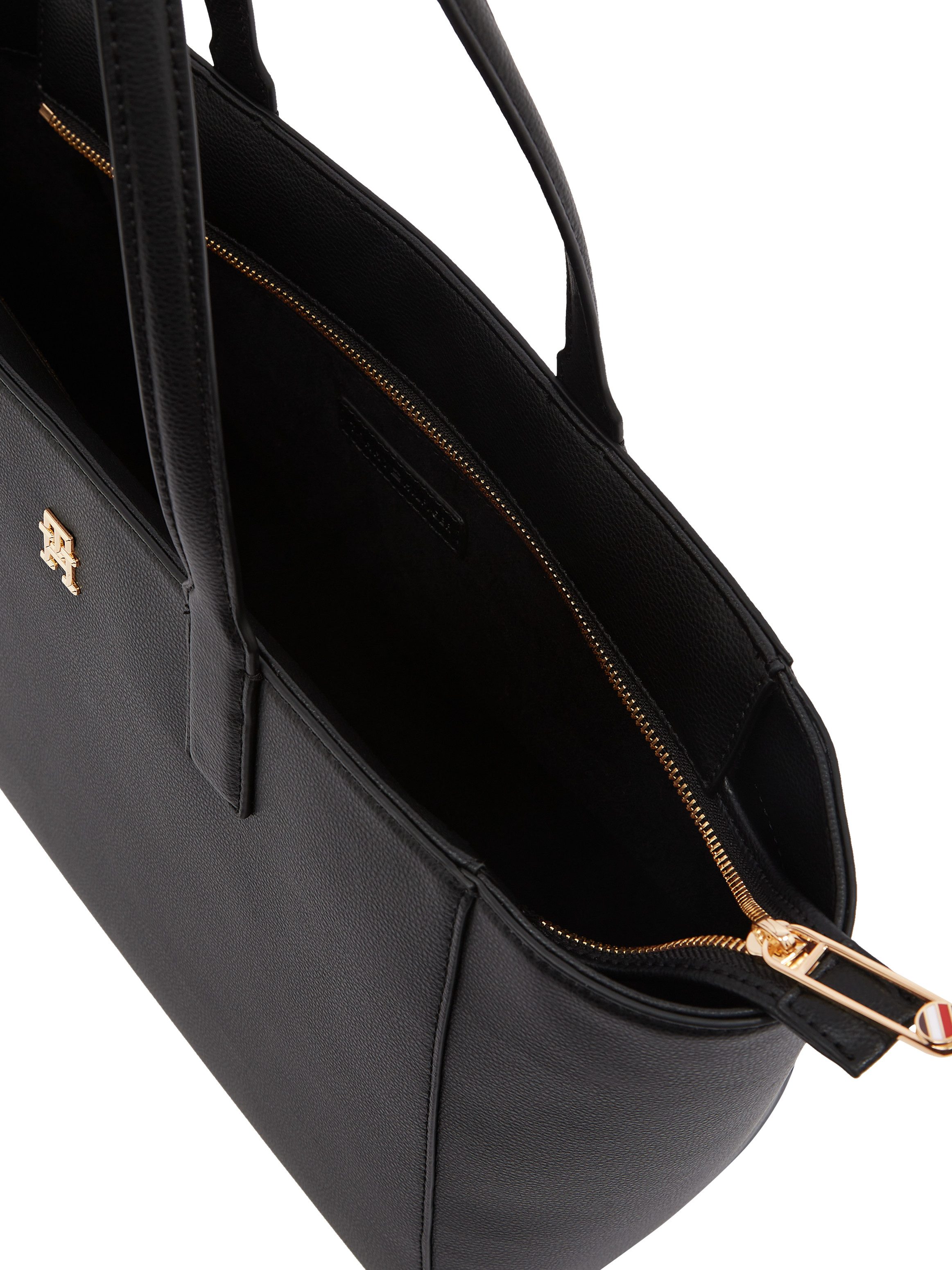 Tommy Hilfiger Shopper TH SOFT LOGO TOTE , dames handtas, schoudertas, schoudertas in elegante uitstraling