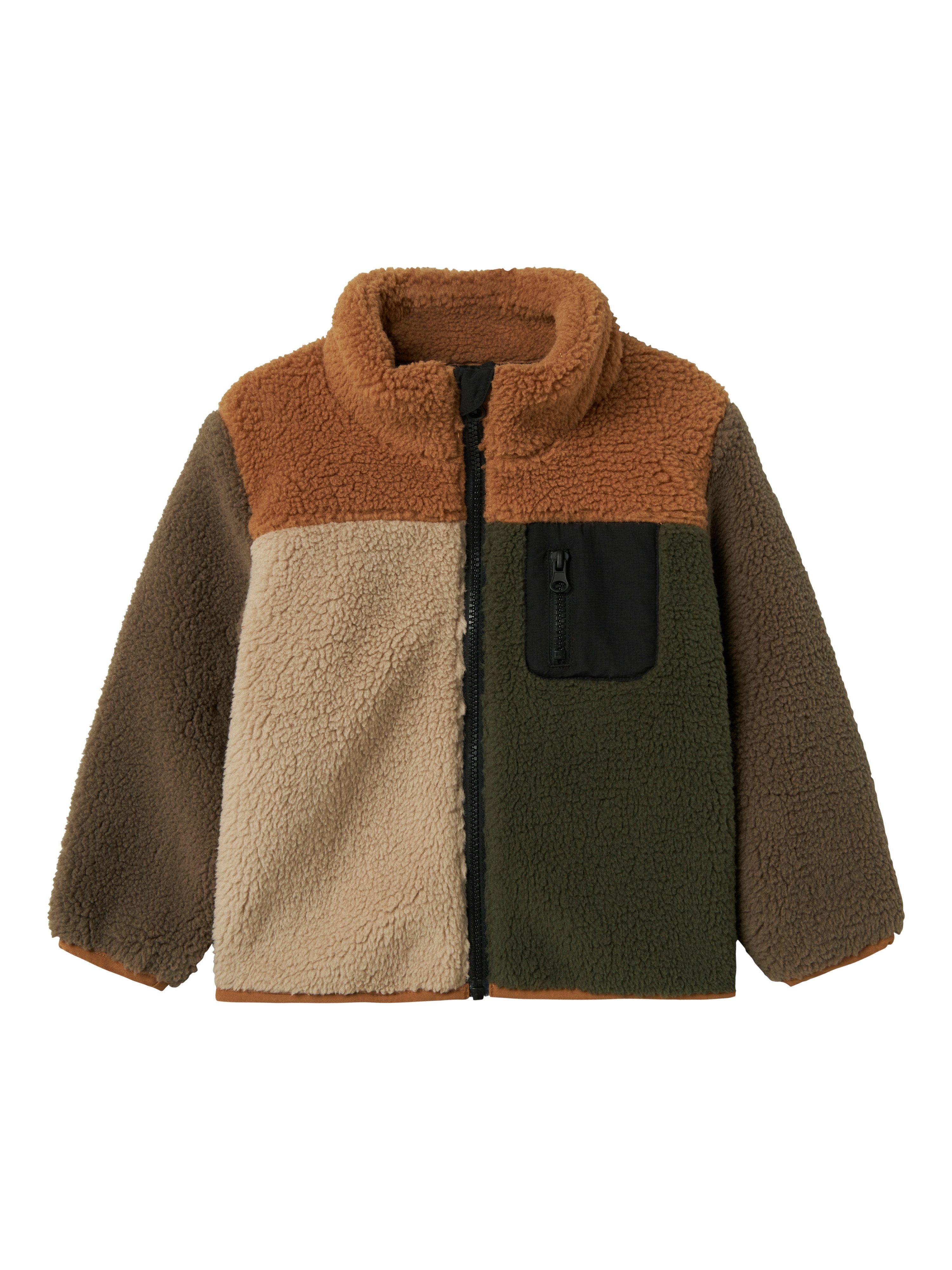 Name It Fleecejack NMMMONICO TEDDY JACKET BLOCK
