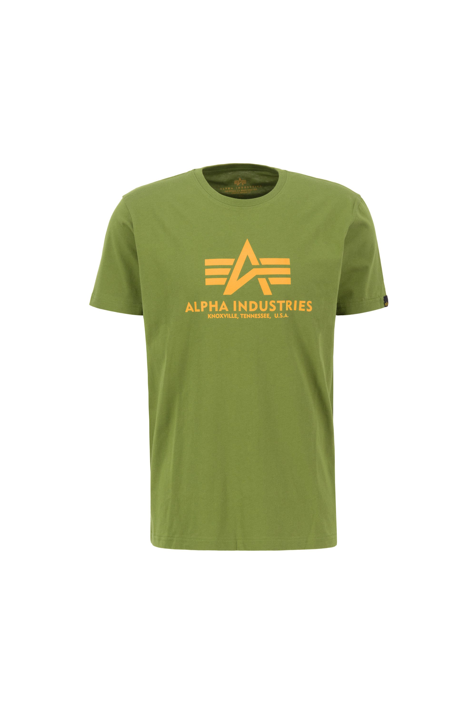 Alpha Industries T-shirt Alpha Industries Men - T-Shirts Basic T-Shirt BL heren t-shirts maat M groen