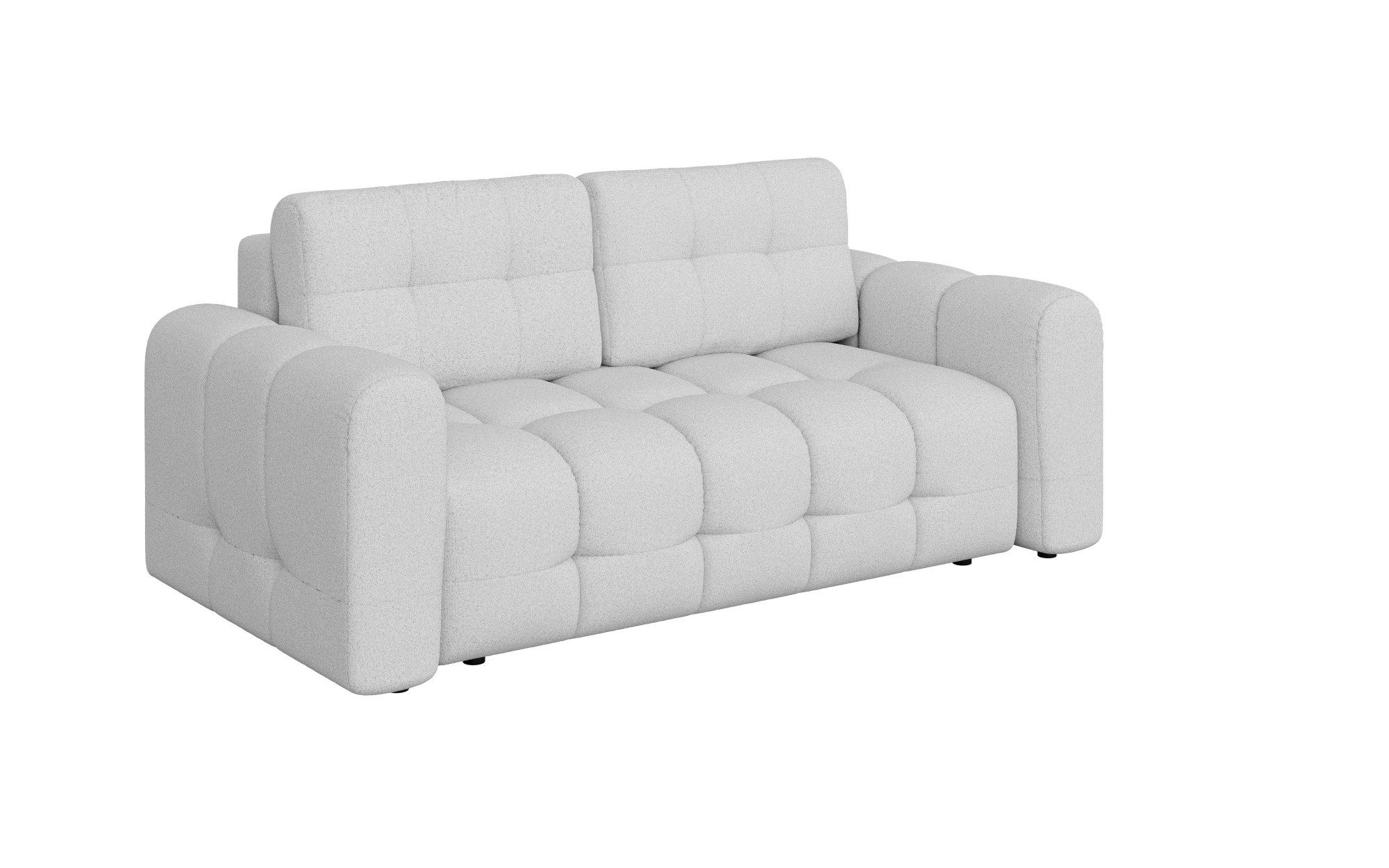 INOSIGN 2-zitsbank Manilla, trendy stiksels, 2 rugkussens, B/D/H 195/107/91 cm met golfondersteuning, in verschillende materialen en kleuren