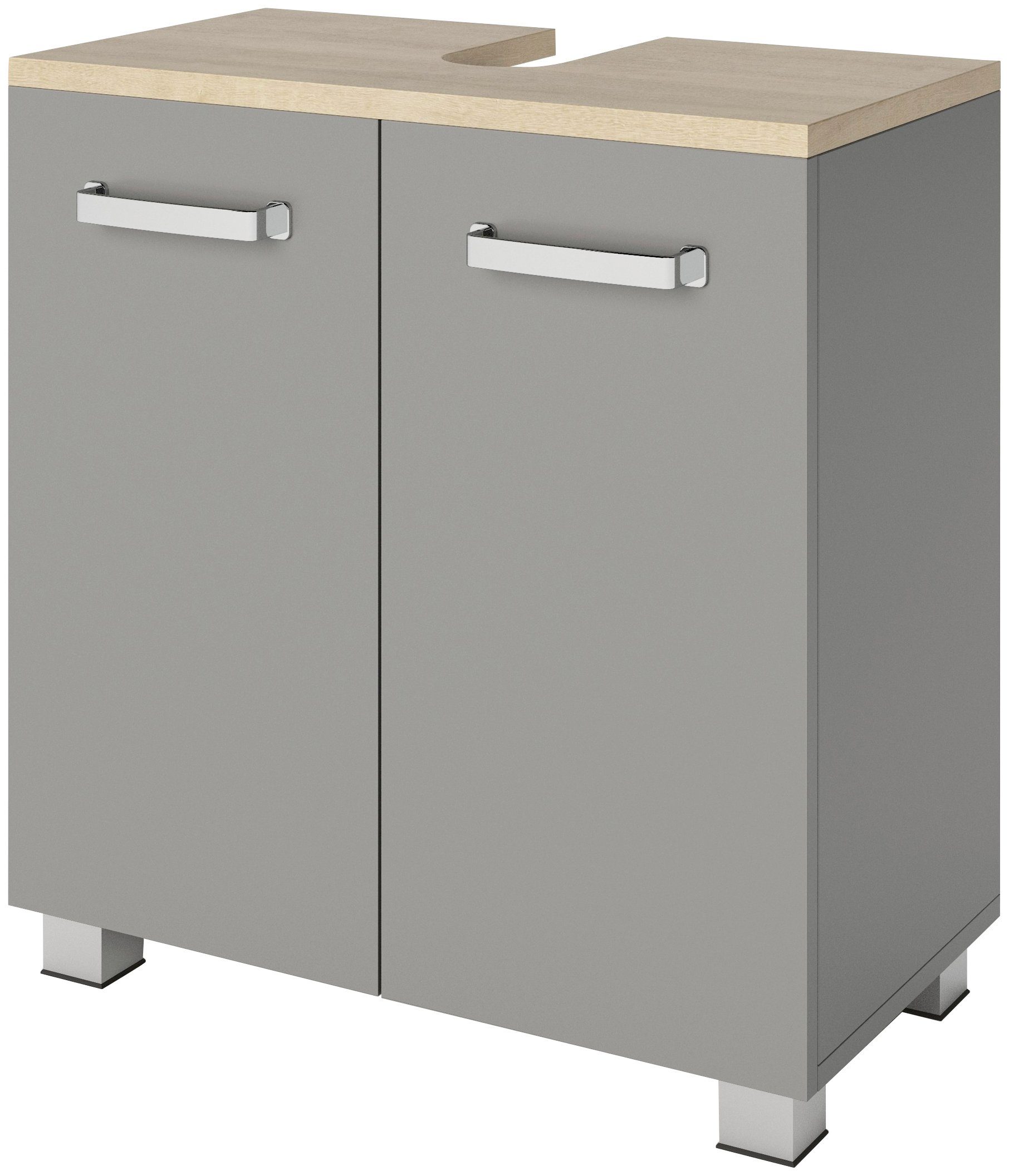 welltime Wastafelonderkast Cosmo Bxdxh: ca. 60x32,5x63,5 cm, 2 vakken