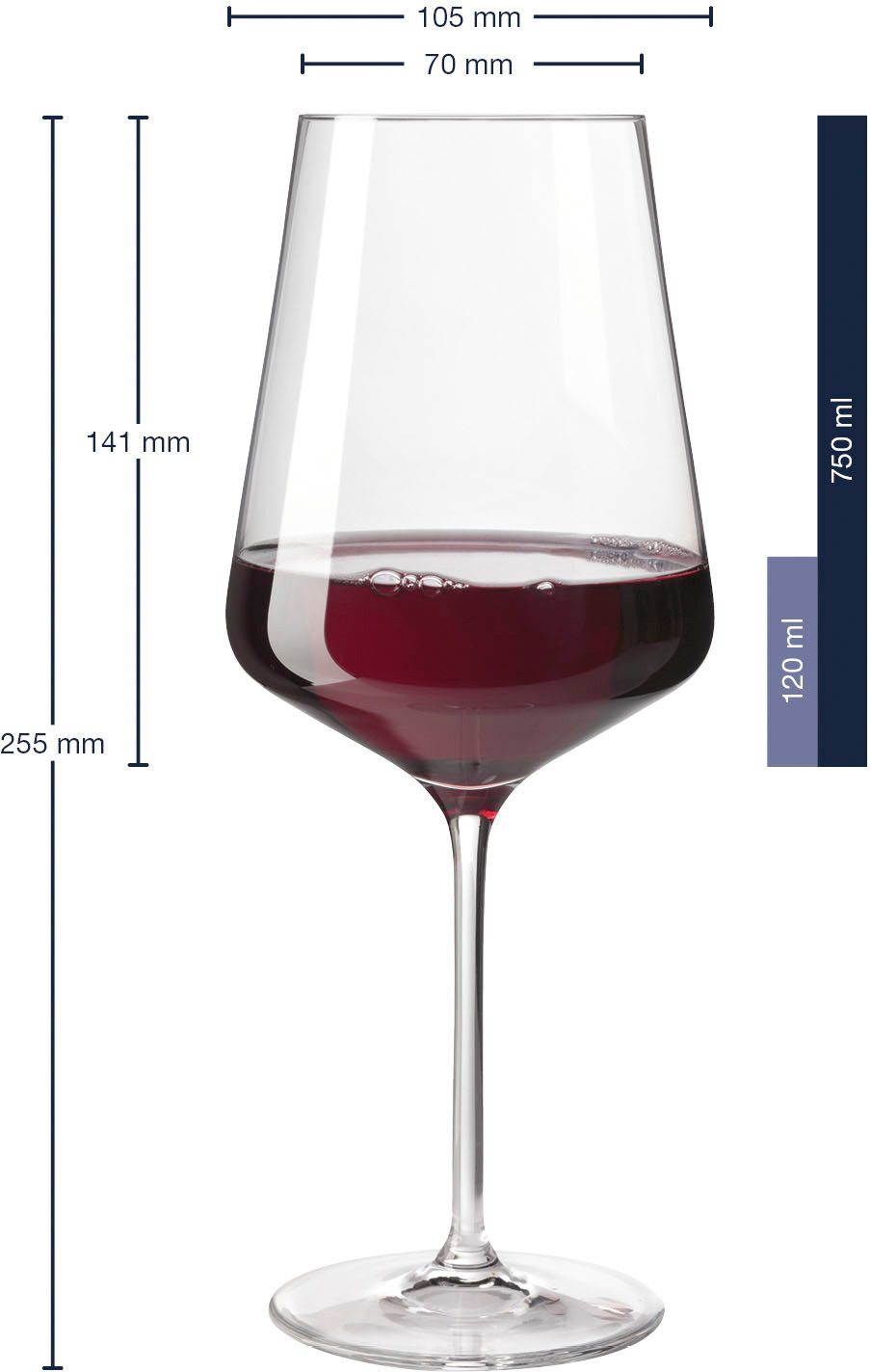 LEONARDO Rodewijnglas Puccini 750 ml(set, 6-delig)