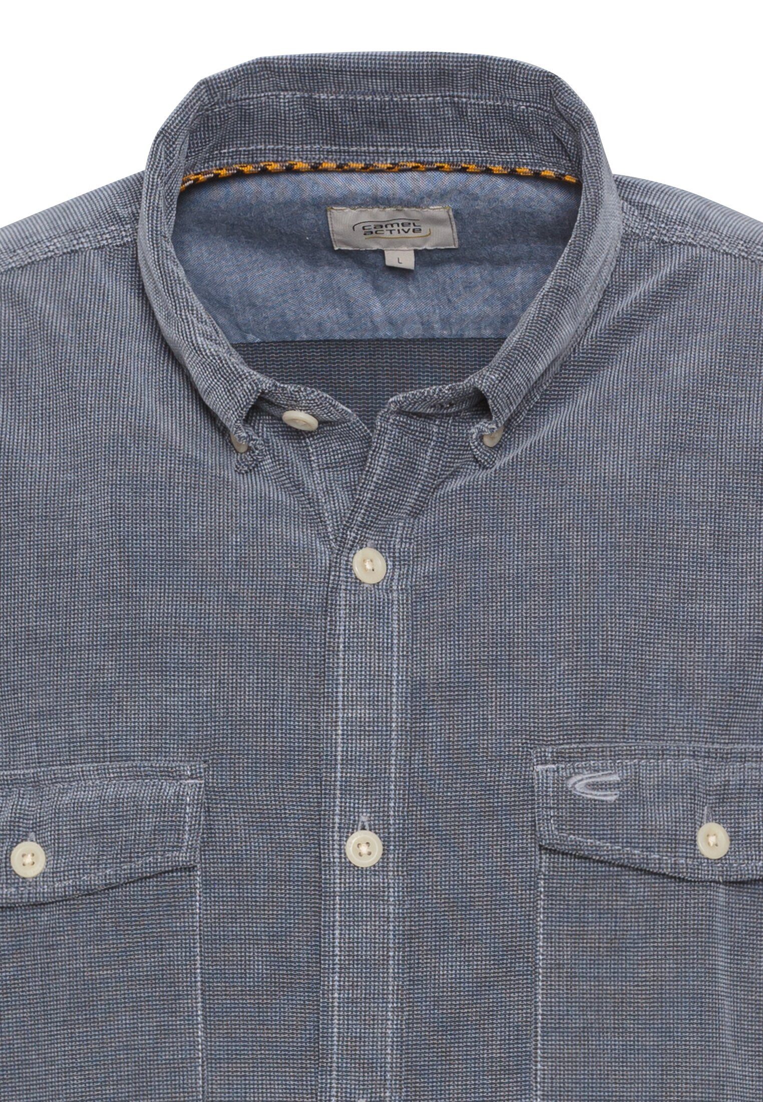 camel active Overhemd met lange mouwen in cord-kwaliteit