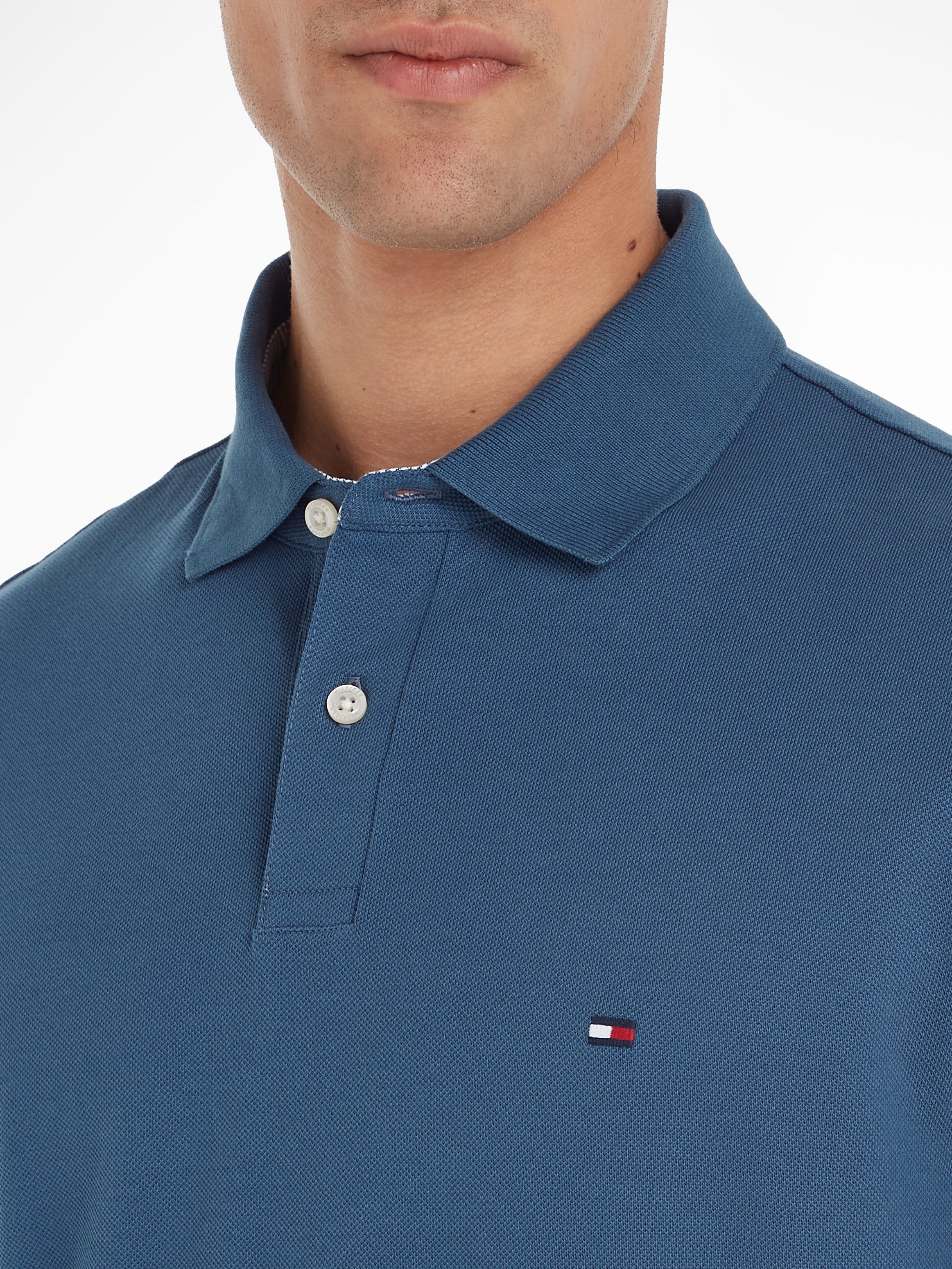 Tommy Hilfiger Poloshirt 1985 REGULAR POLO met contraststrepen en knoopsluiting
