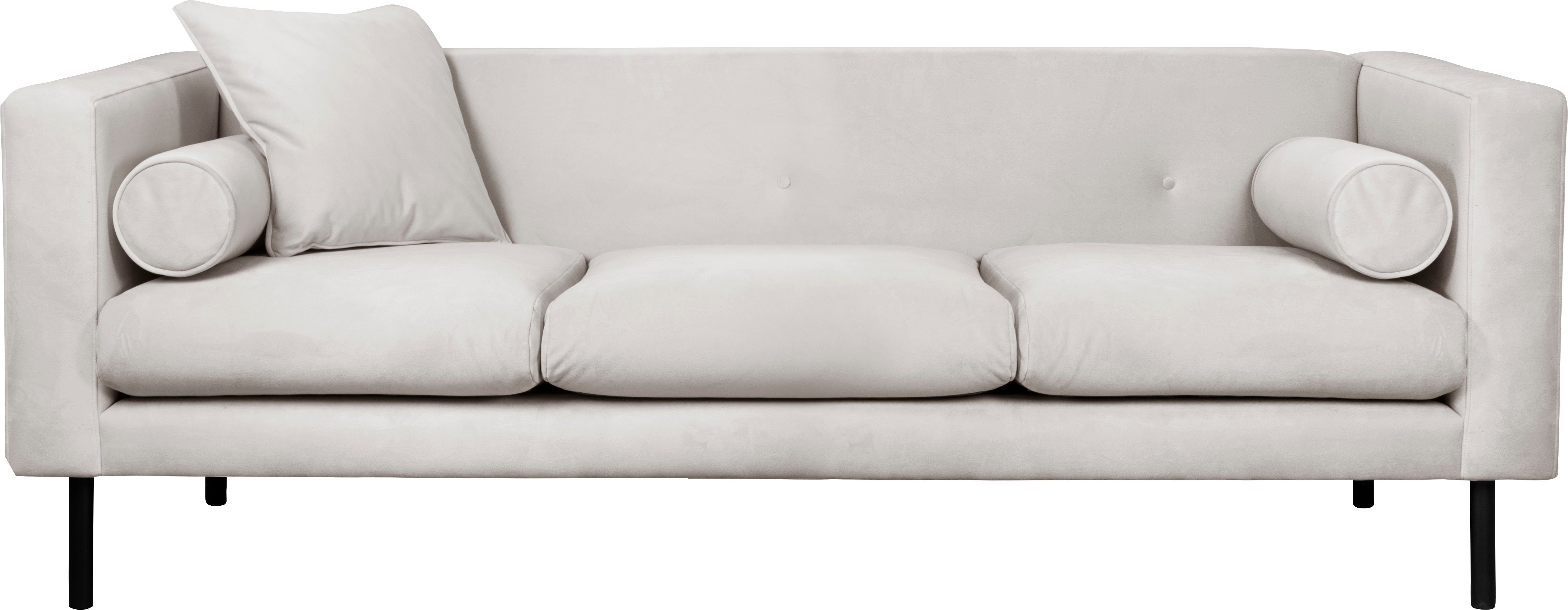 Guido Maria Kretschmer Home&Living 3-zitsbank Lillibeth designbank met golfondersteuning, afmetingen B/D/H: 218/74/83 cm Sierkussen als tweezijdig te gebruiken kussen, bekleding fluwelige look of cord