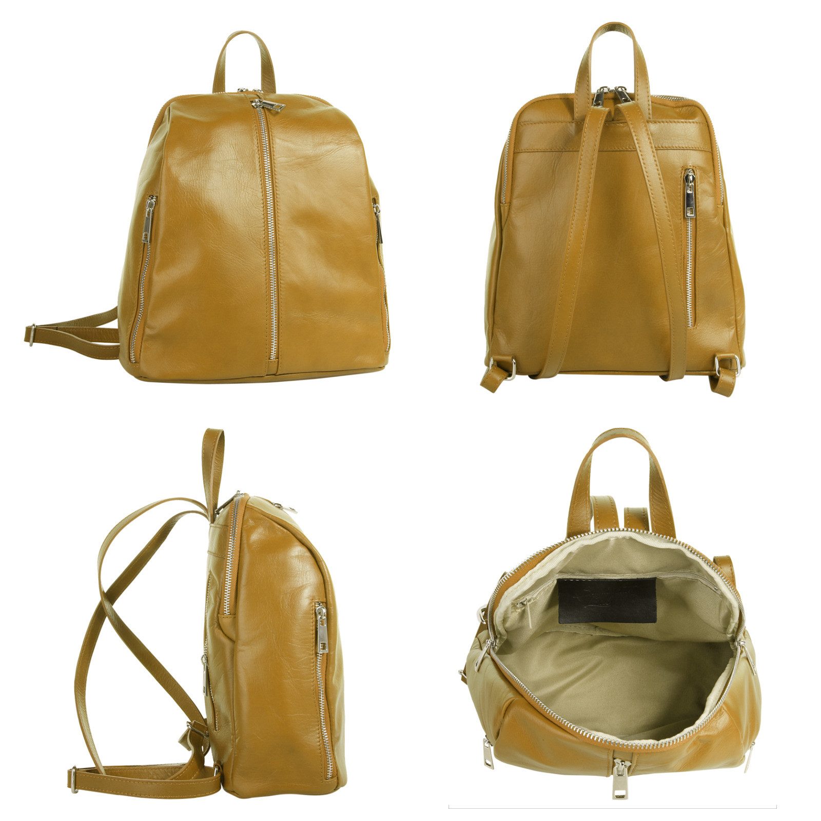 Samantha Look Rugzak echt leer, made in italy
