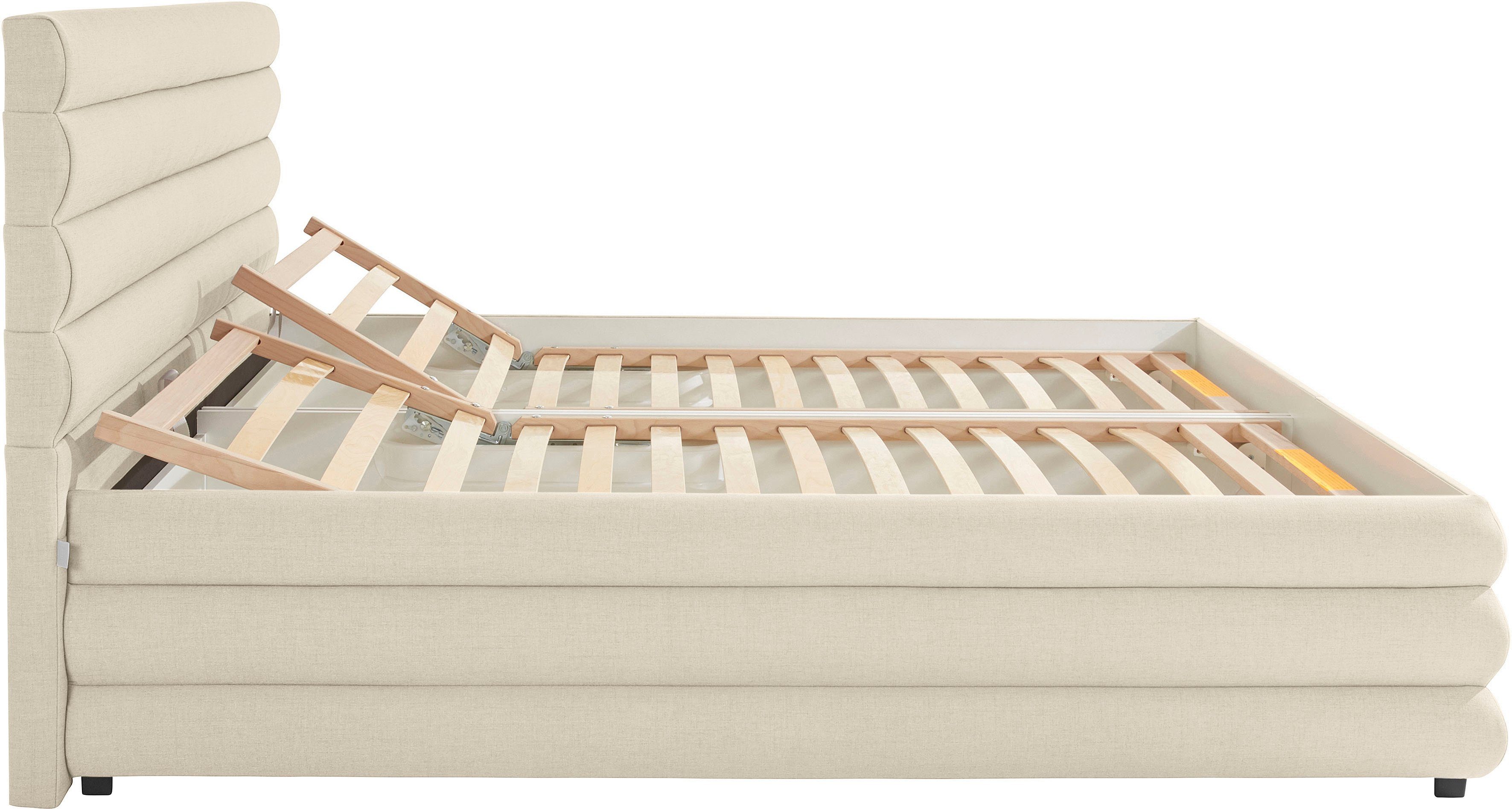 LeGer Home by Lena Gercke Gestoffeerd bed Maylis naar keuze met en zonder matras en lattenbodem, ook in 200 cm breedte