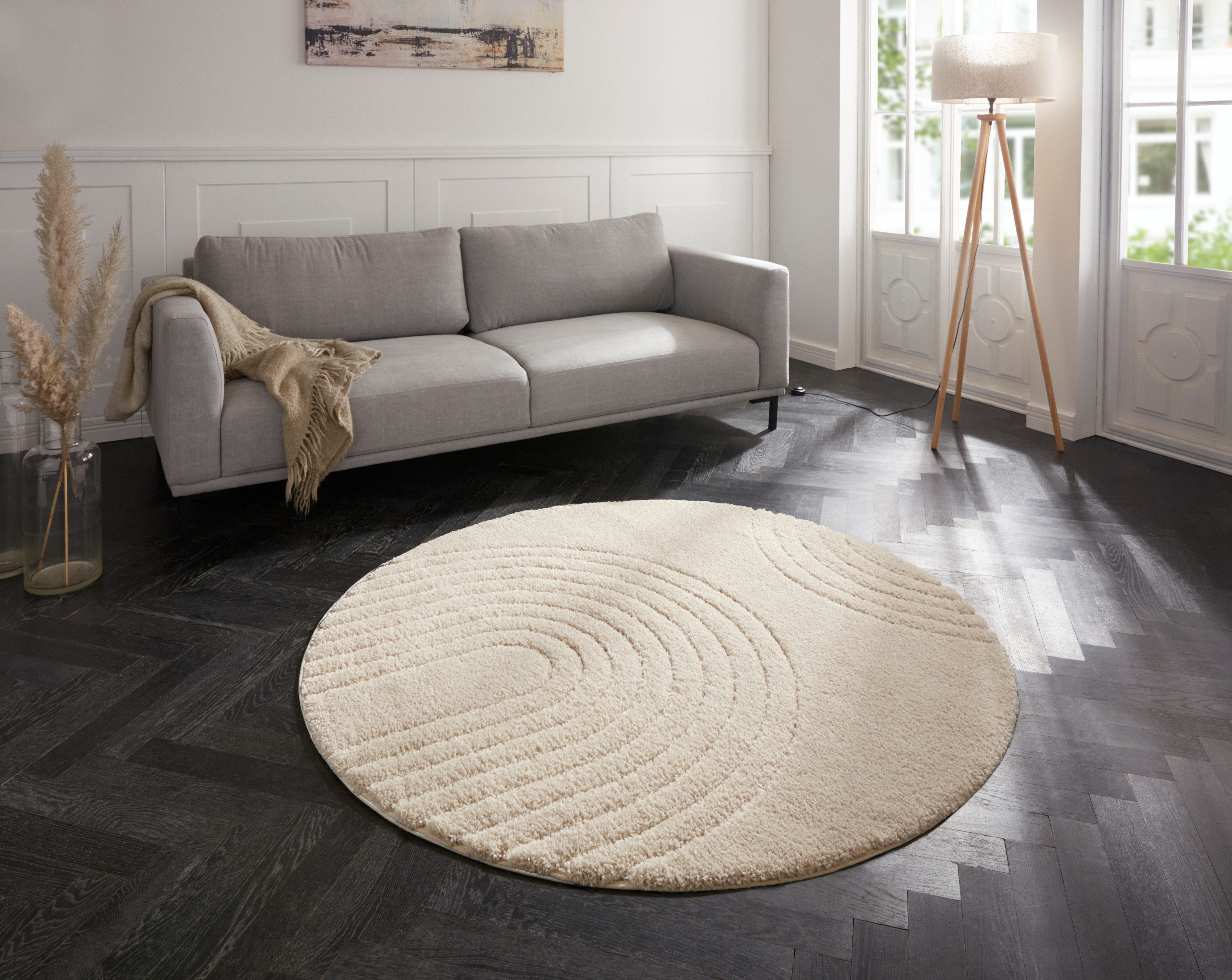 HANSE Home Vloerkleed Fergus Shaggy, zacht, scandi, pluizig, woonkamer, slaapkamer, hal