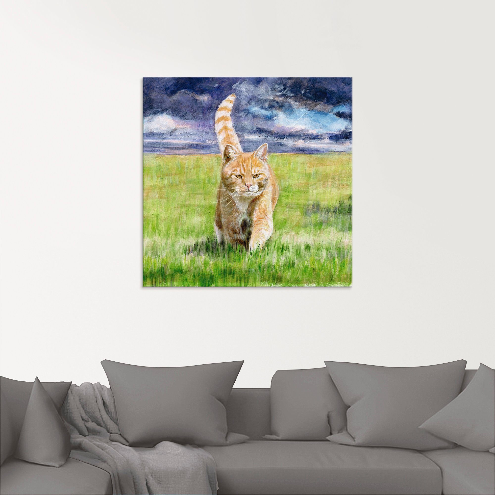 Artland Print op glas Op jacht in verschillende maten