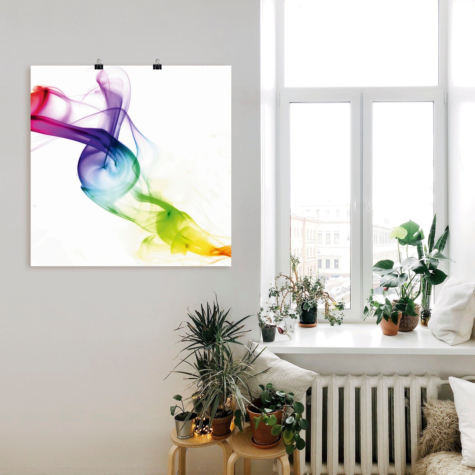Artland Artprint Rook - abstract als artprint op linnen, poster in verschillende formaten maten