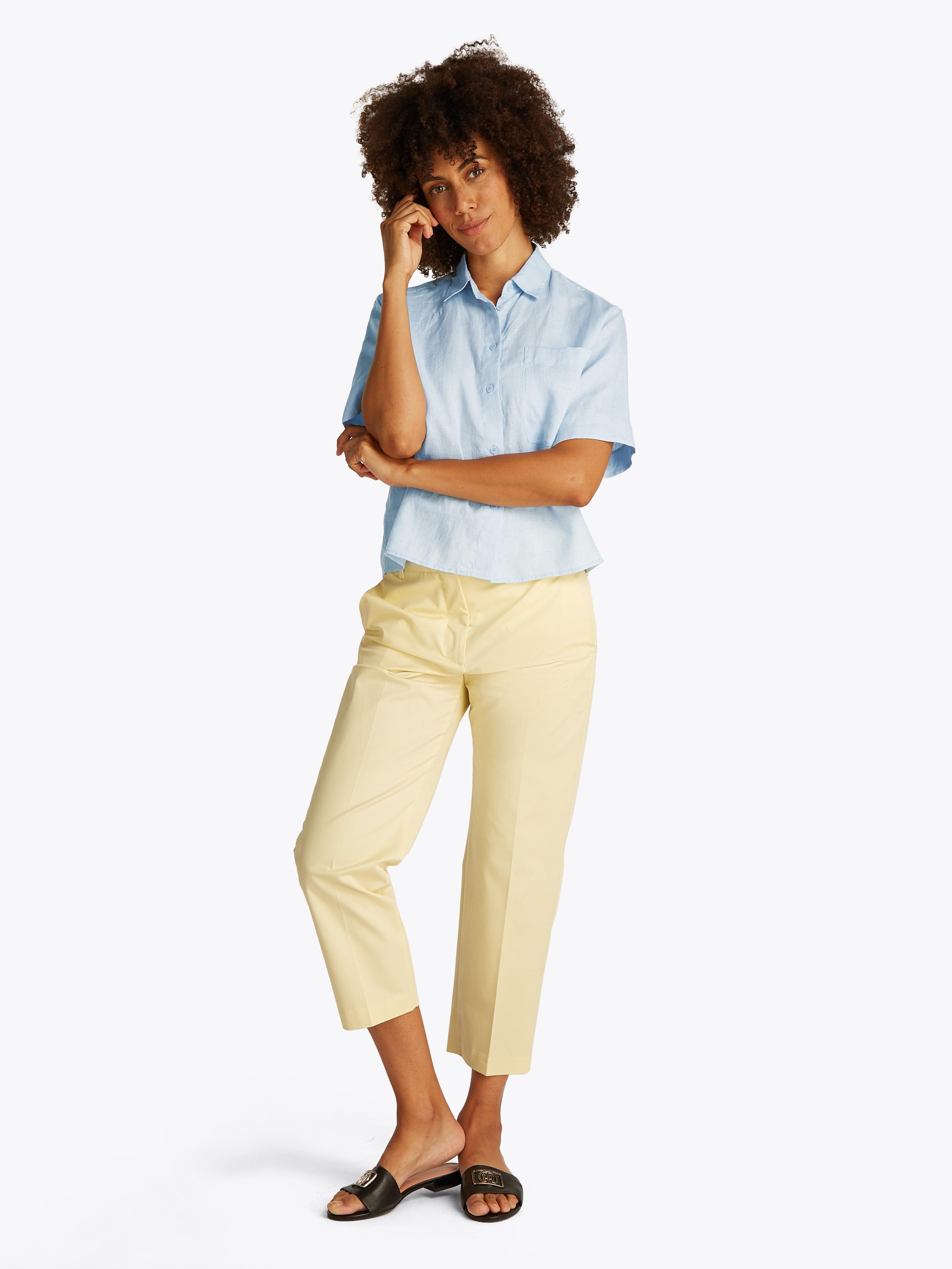 Tommy Hilfiger Shirt met korte mouwen ESS LINEN RELAXED S/S SHIRT