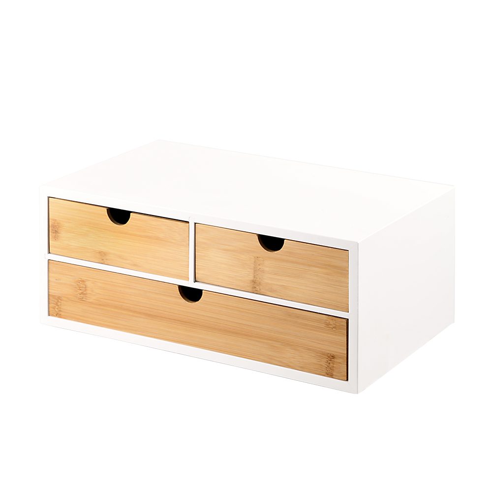 KESPER for kitchen & home Stellingkast Mini-commode met 3 legplanken, wit/bruin, FSC (1 stuk) rekken bruin