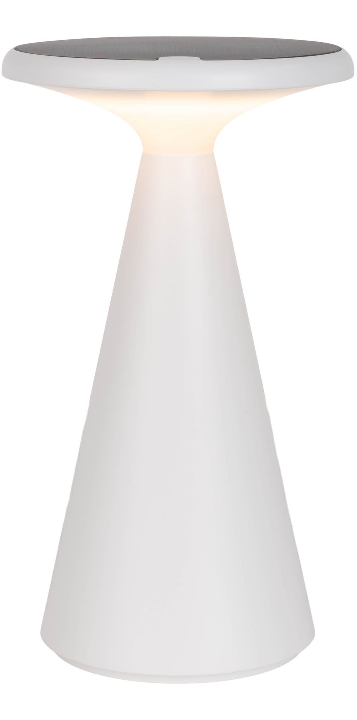 näve Led-tafellamp Palu Zonne-/accu-aangedreven, aanraking, dimbaar, geheugen, USB-C oplaadkabel, warmwit (1 stuk)