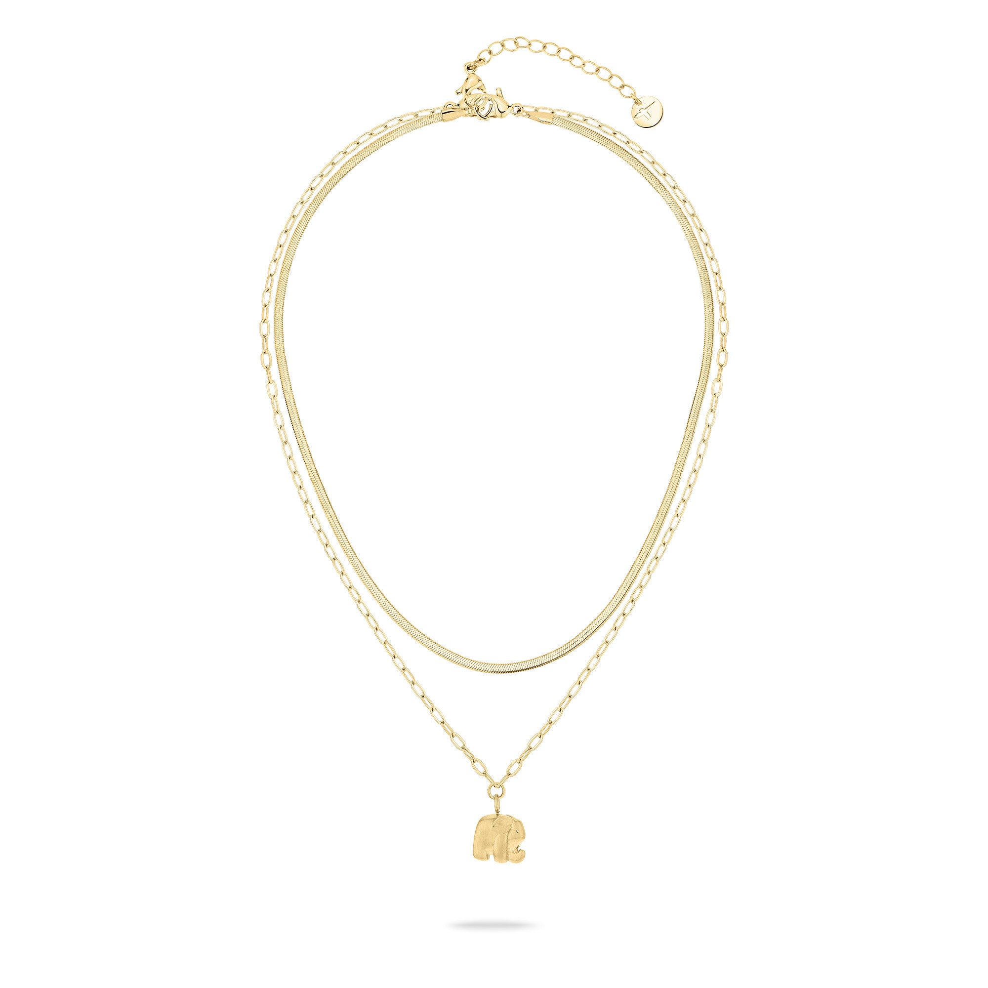 Tamaris Kettingenset Sieraad Geschenk Roestvrijstalen Ketting Little Elephant (set, 3-delig)