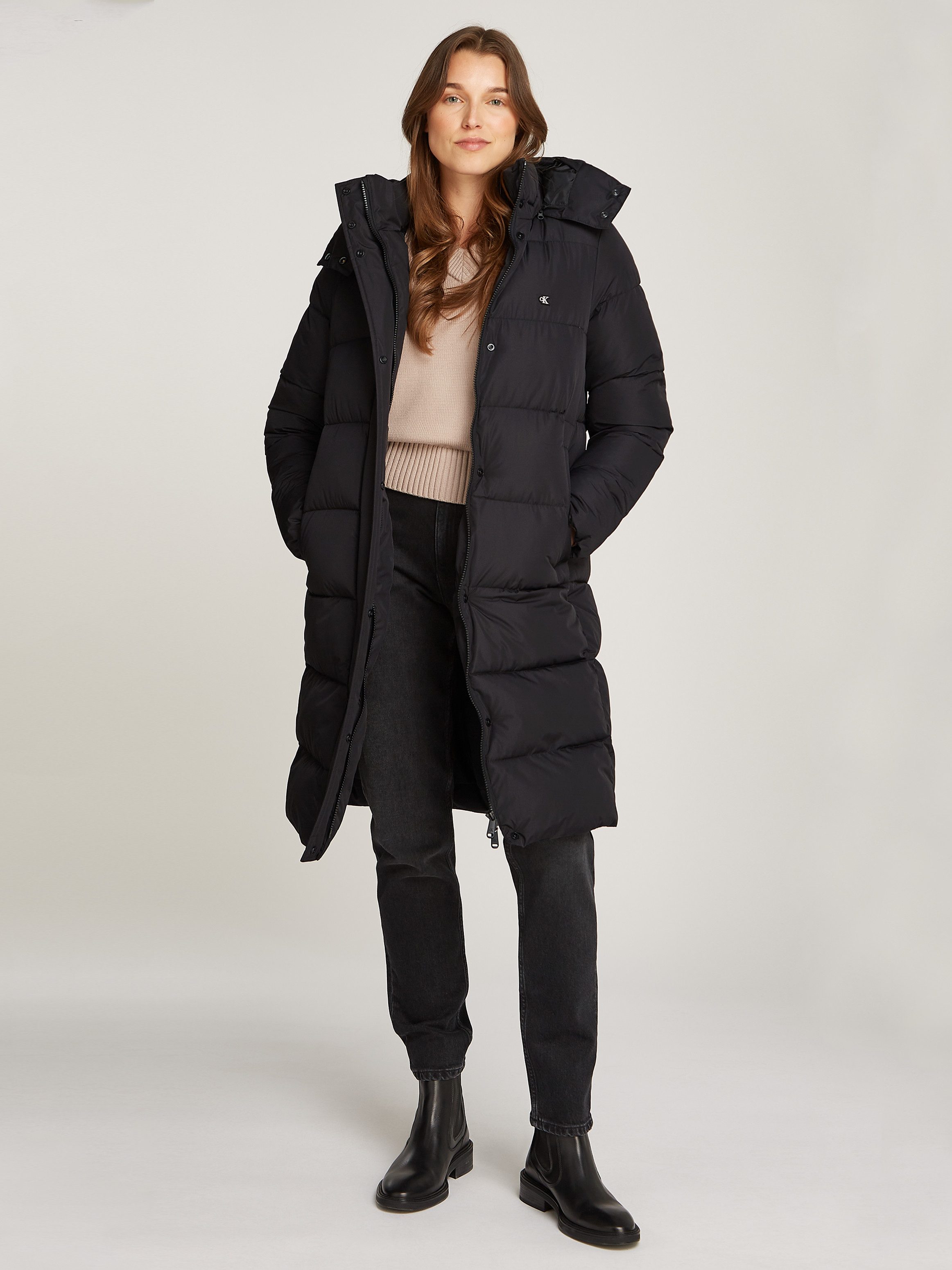 Calvin Klein Lang jack MONOLOGO NON DOWN LONG PUFFER