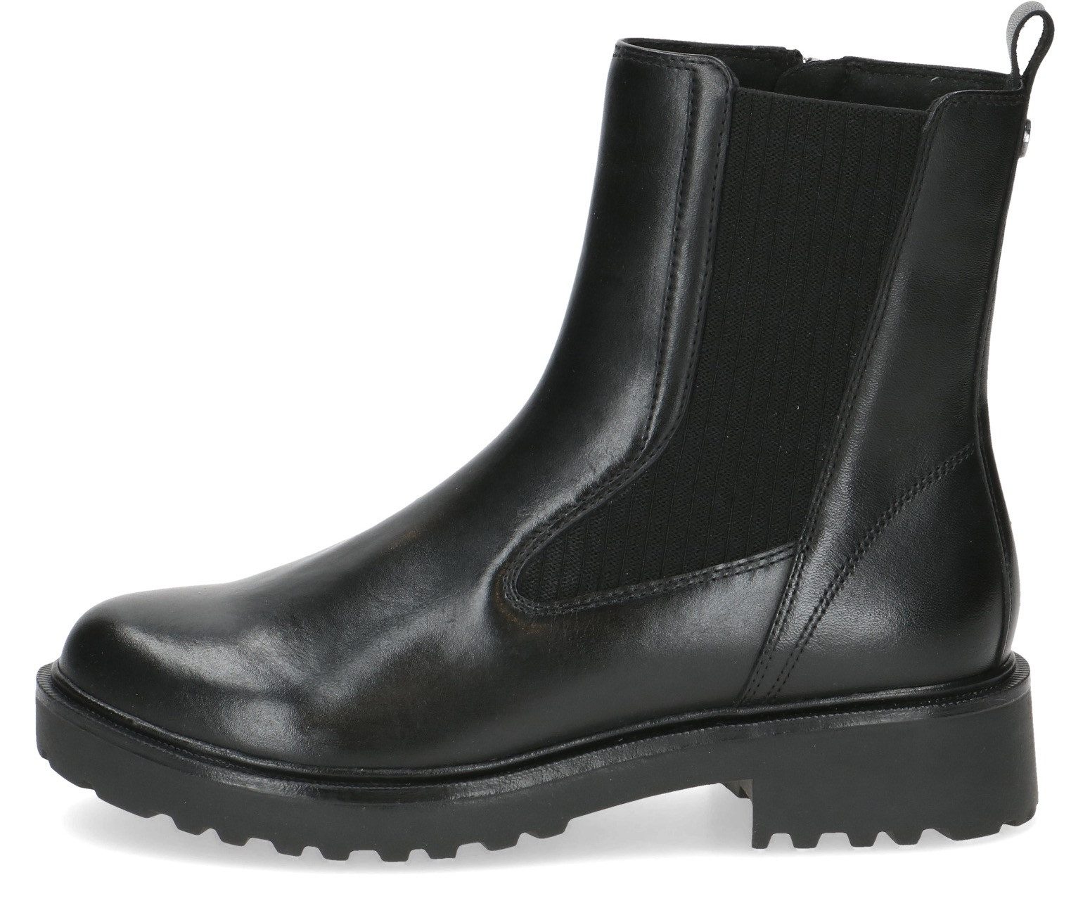 Caprice Chelsea-boots blokhak basic schoen enkellaars in comfortabele breedte