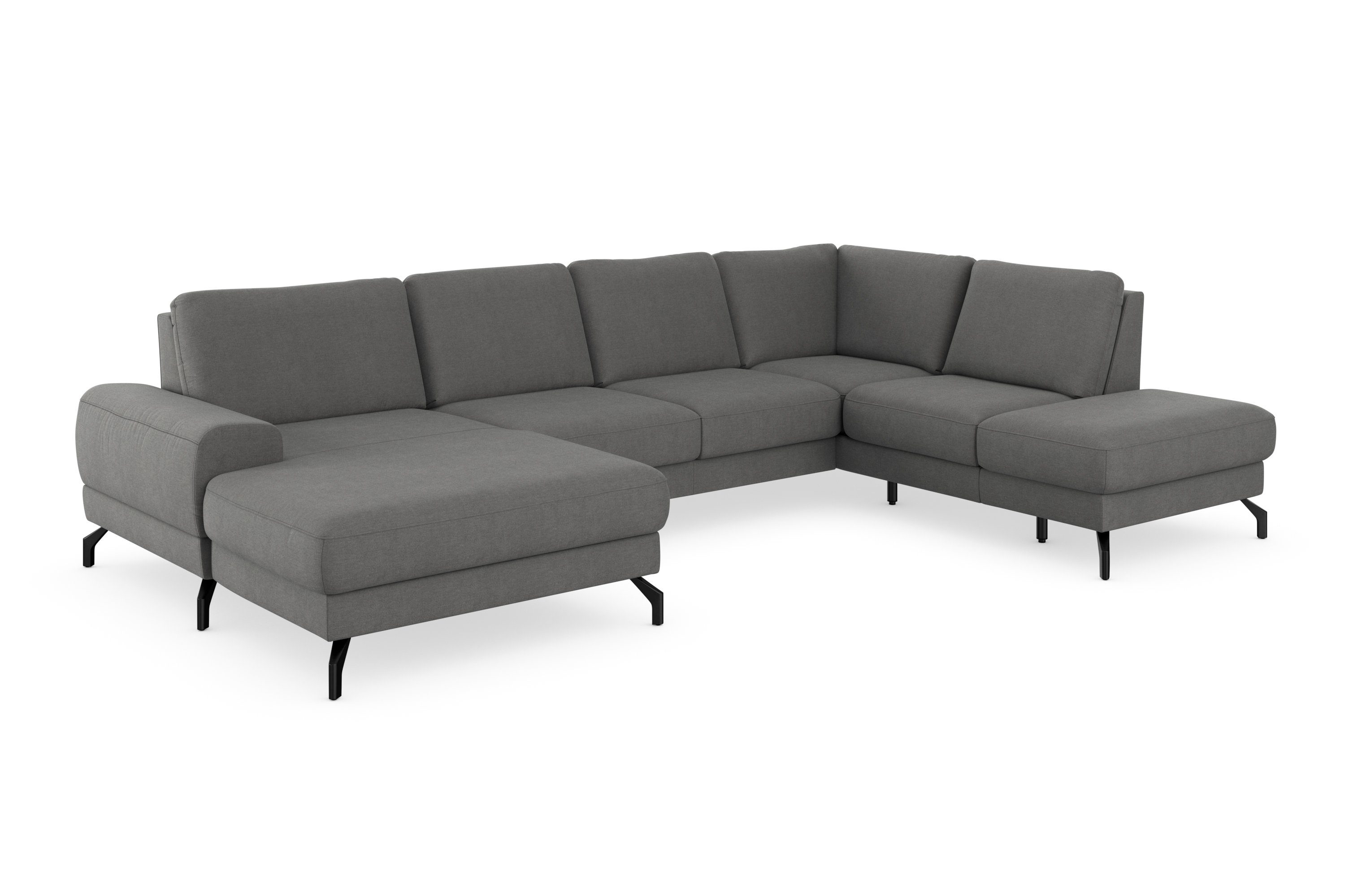 sit&more Zithoek Cinturo U-vorm inclusief zitdiepteverstelling en binnenvering, zithoogte 45 cm