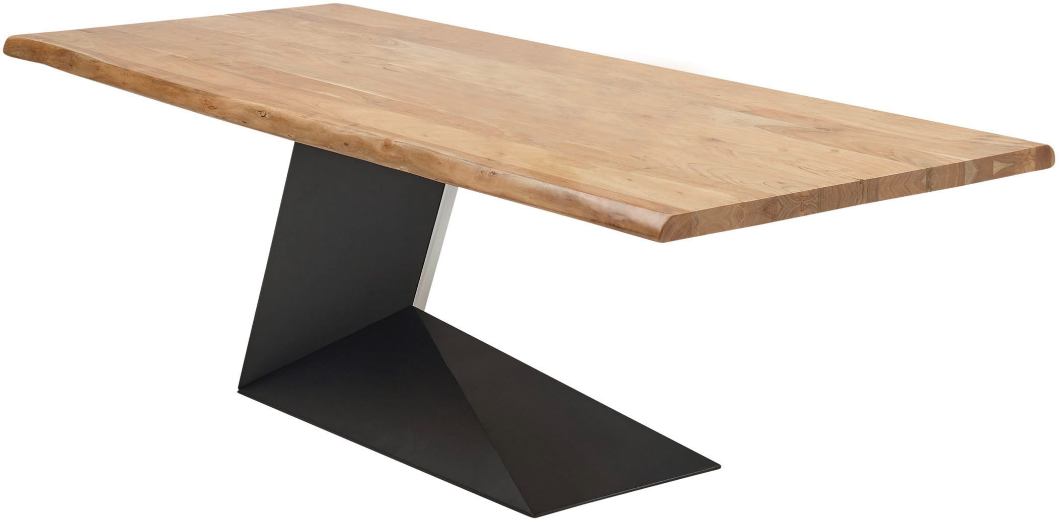 Stolkom Eettafel Alan eettafel massief hout, keuze uit 240 of 200 cm breed Massief acacia, oppervlaktebelasting van de tafel ca. 90 kg
