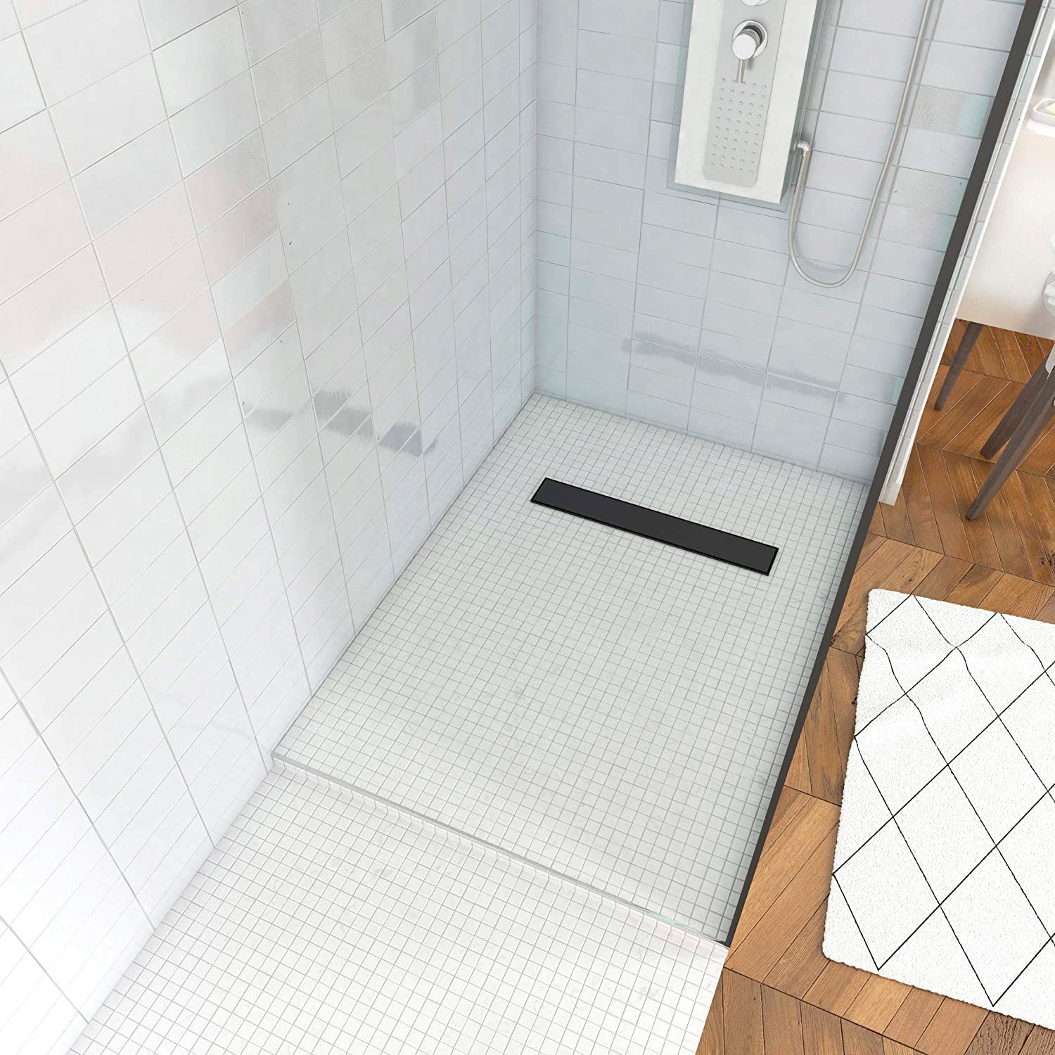 Marwell Douchebak 120 x 80 x 4 cm, van zeer stevig polystyreen, inclusief sapgroef, 120 cm x 80 cm