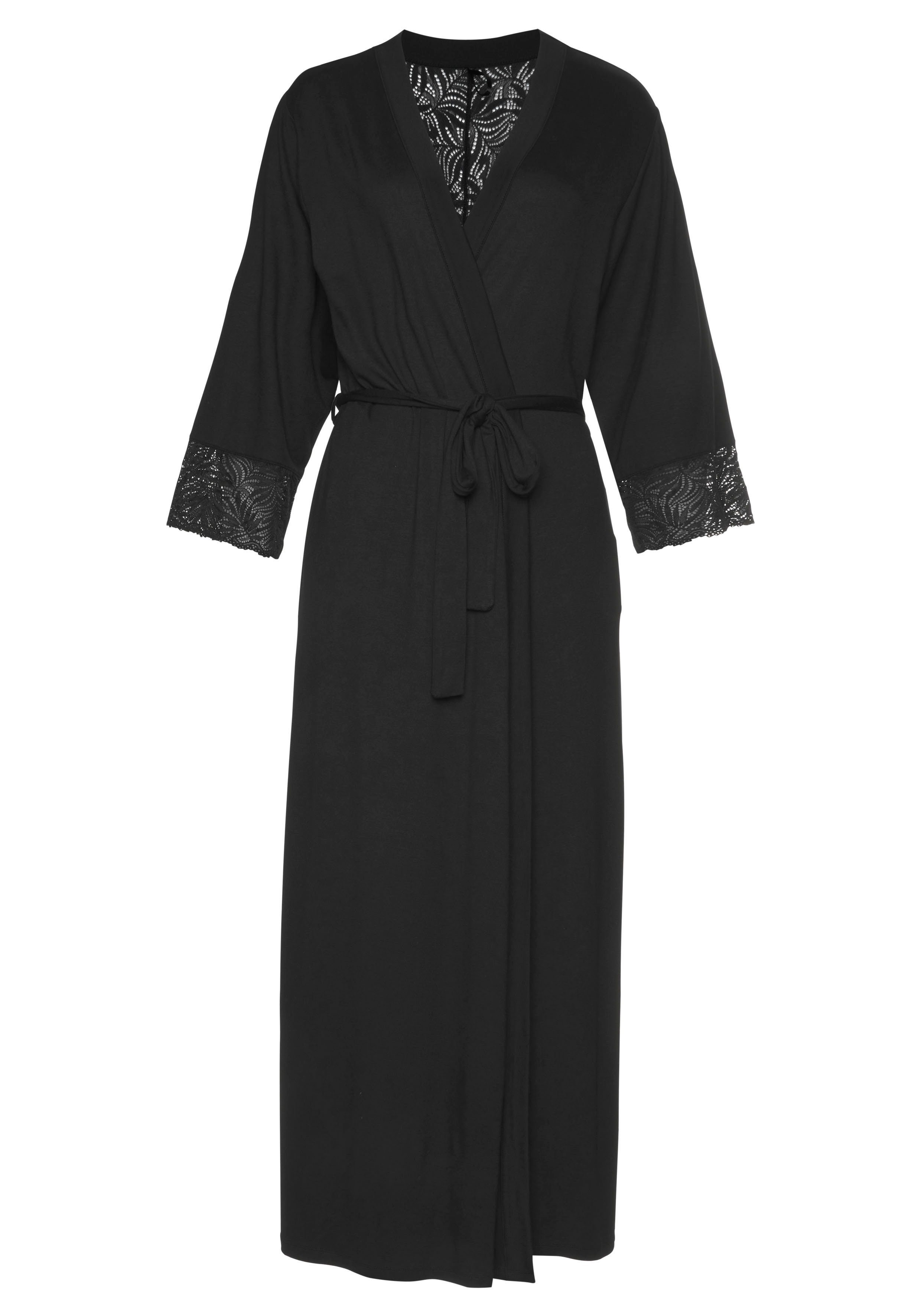 Lascana Kimono met chique kanten details