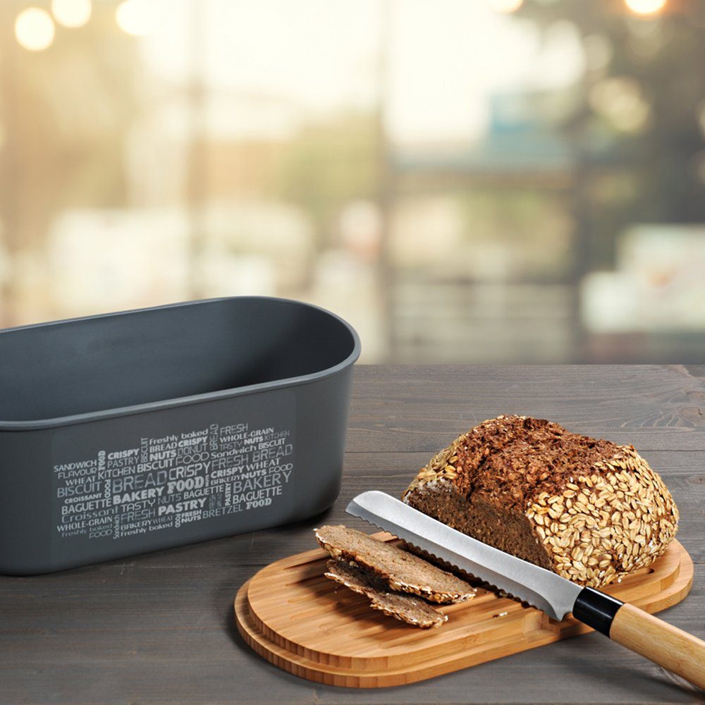 KESPER for kitchen & home Broodtrommel met deksel als snijplank (1-delig)