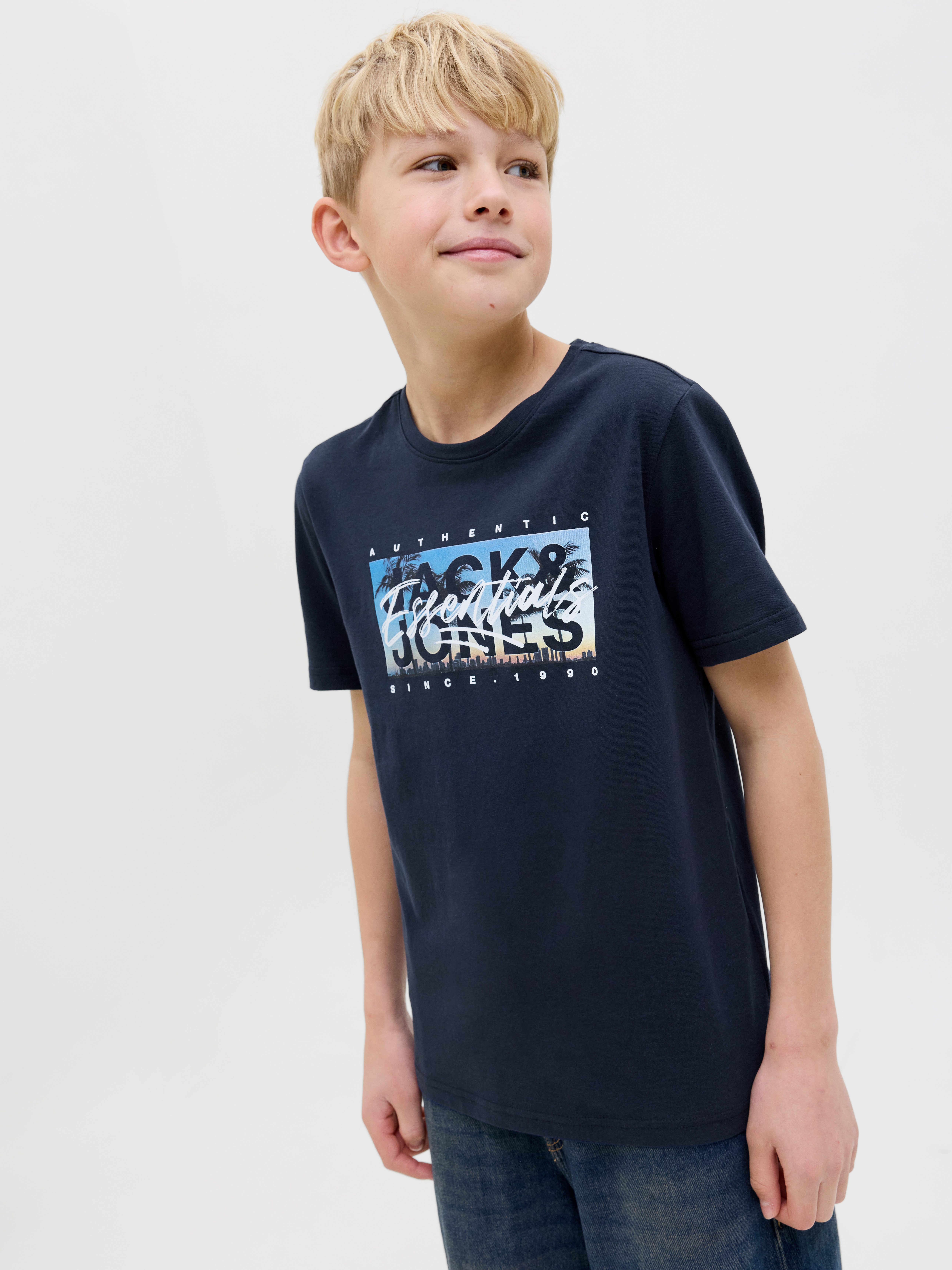 Jack & Jones Junior T-shirt JJCOLTON PHOTOPRINT TEE SS CREW NE JNR