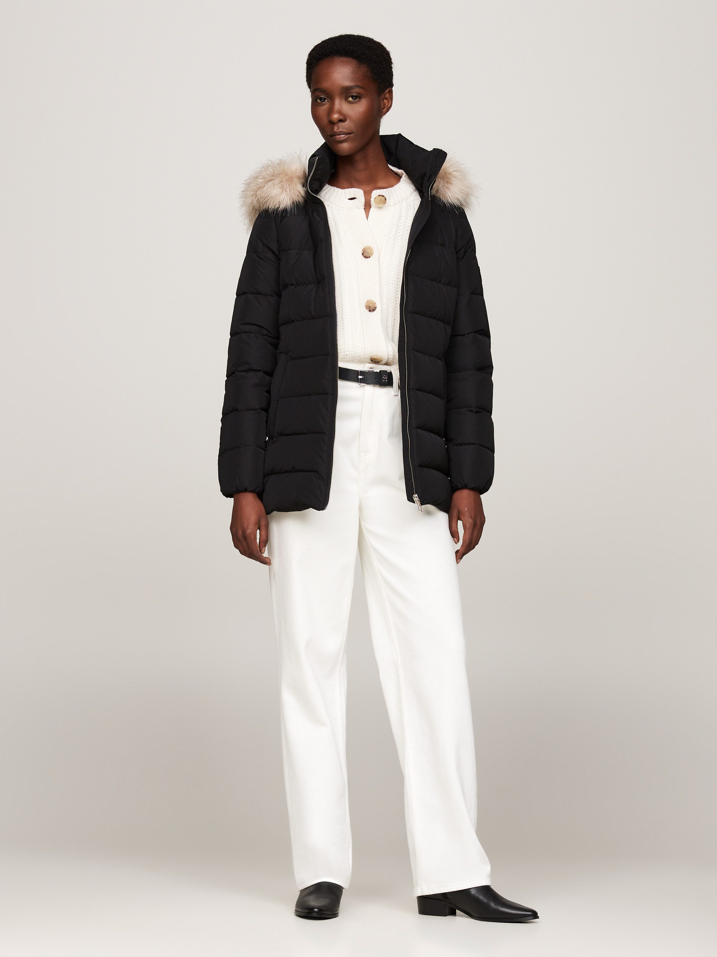 Tommy Hilfiger Gewatteerde jas met logopatch