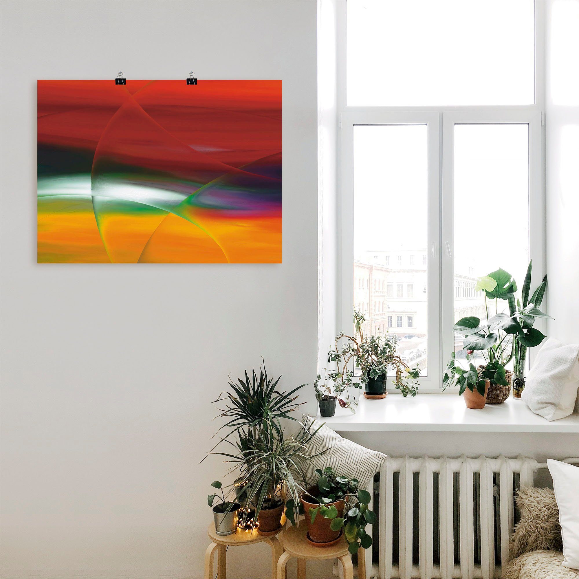 Artland Artprint op linnen Modern V gespannen op een spieraam