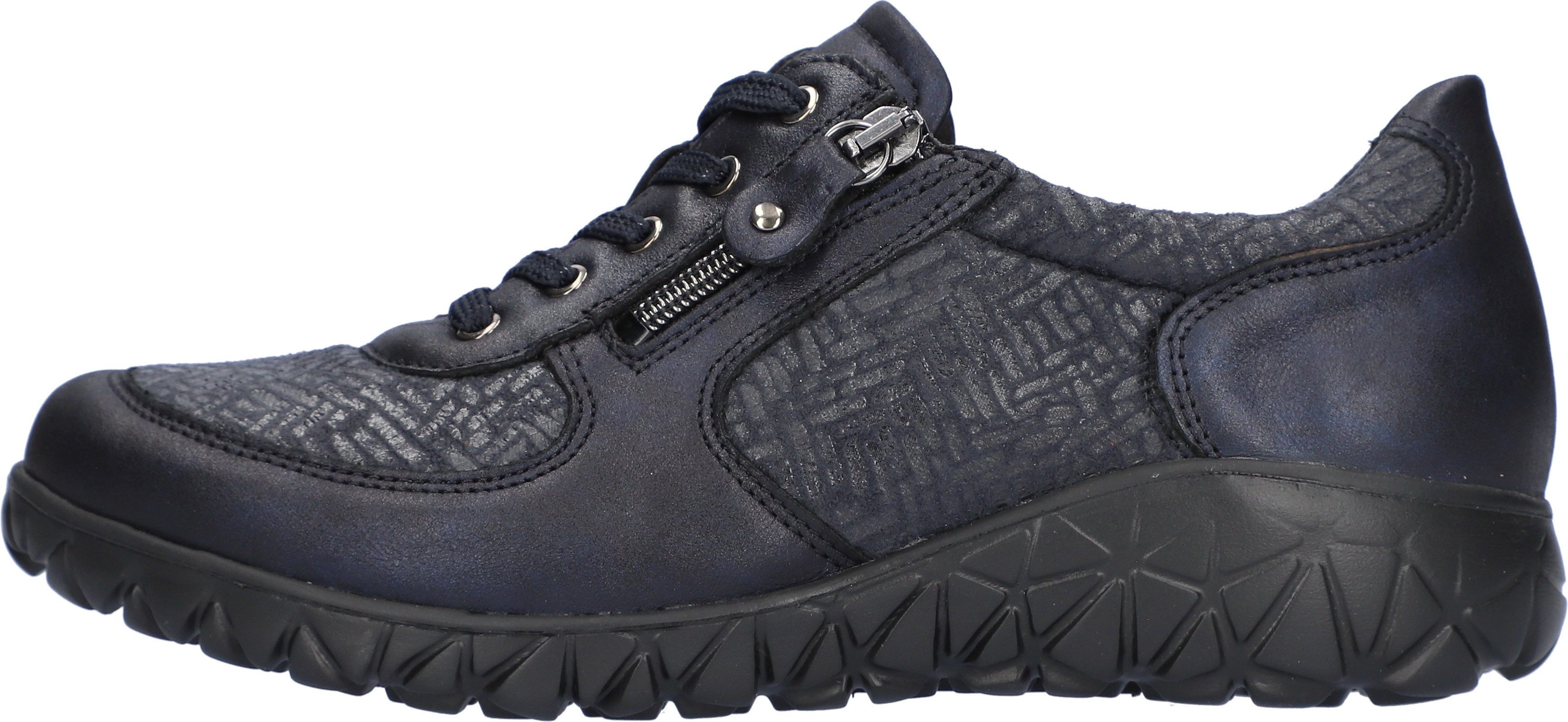 Waldläufer Sneakers HAVY-SOFT vrijetijdsschoen, lage schoen, veterschoen in comfortwijdte h = zeer breed