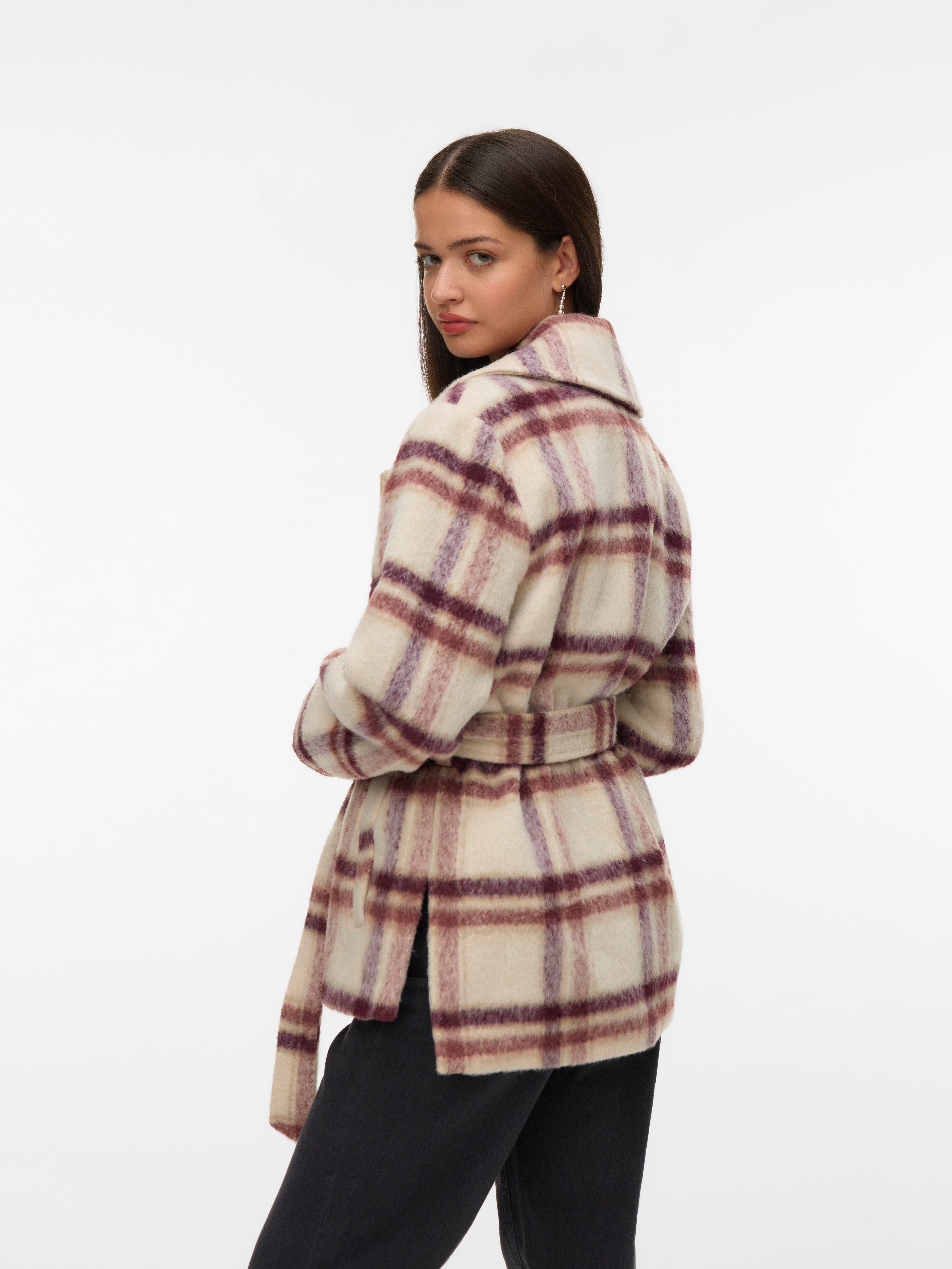 Vero Moda Kort jack VMVERA SHIRLEY CHECK JACKET BOO
