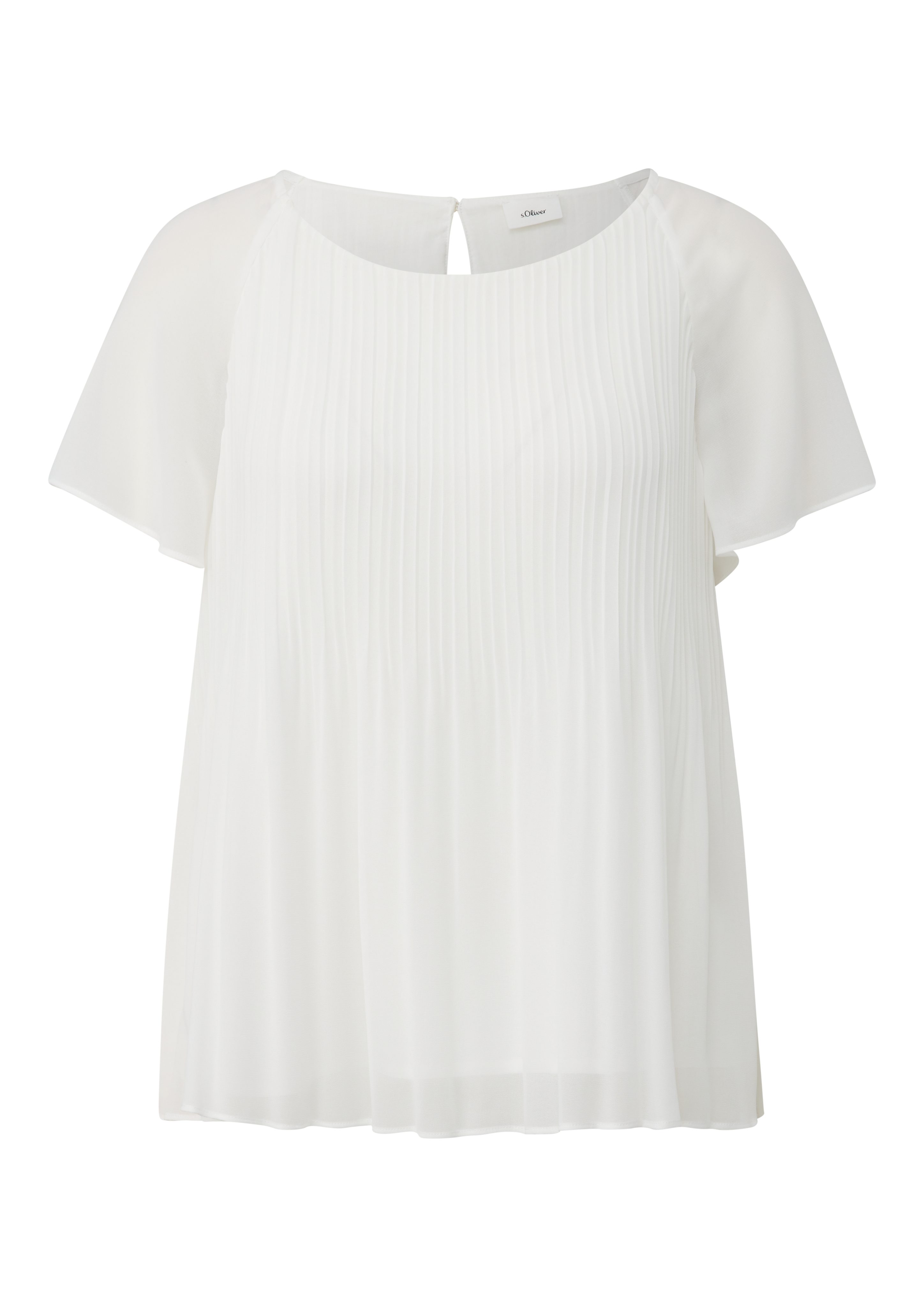 s.Oliver BLACK LABEL Blouse met korte mouwen met structuur