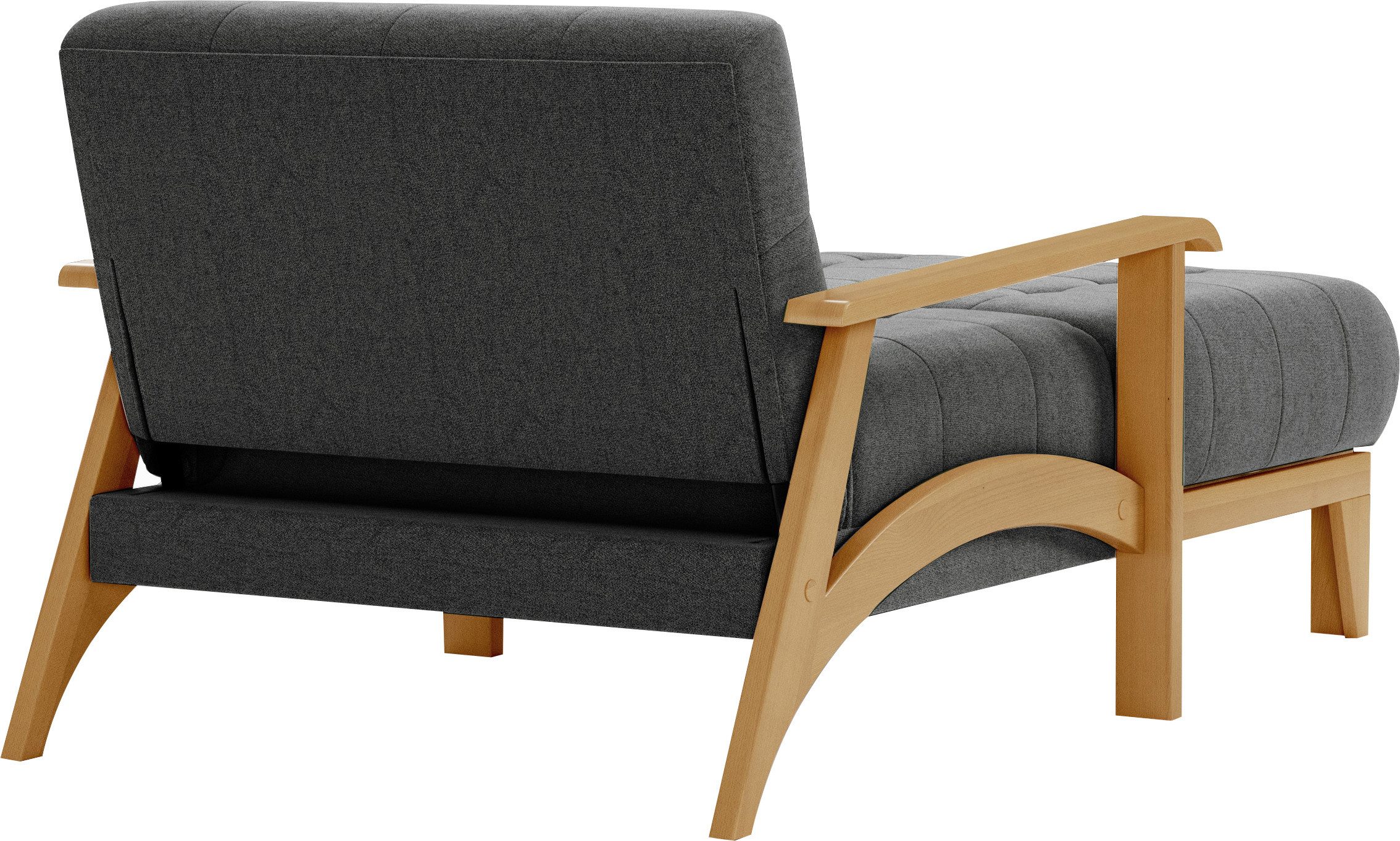 sit&more Récamier Billund Armleuningen van eikenkleurig beukenhout, verschillende bekledingen en kleuren